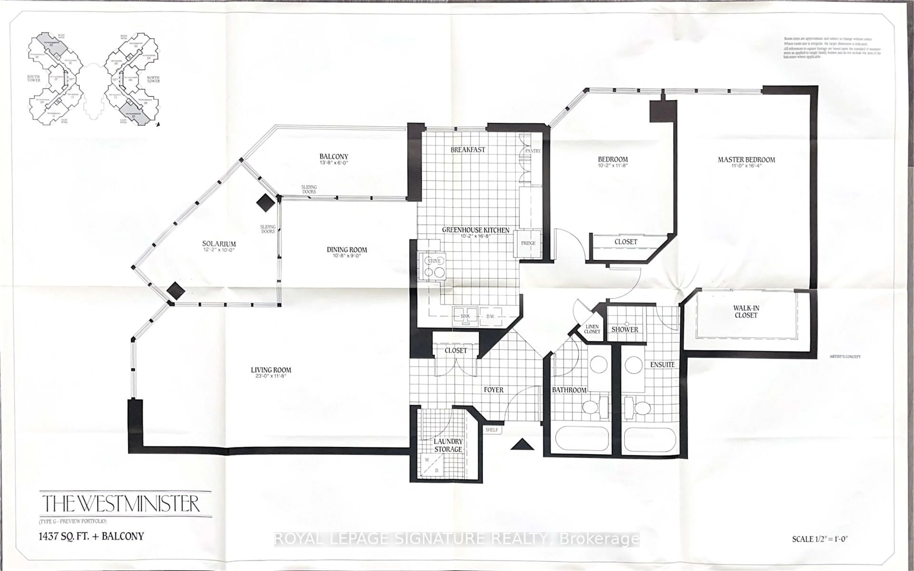 Floor plan for 55 Kingsbridge Garden Circ #2310, Mississauga Ontario L5R 1Y1