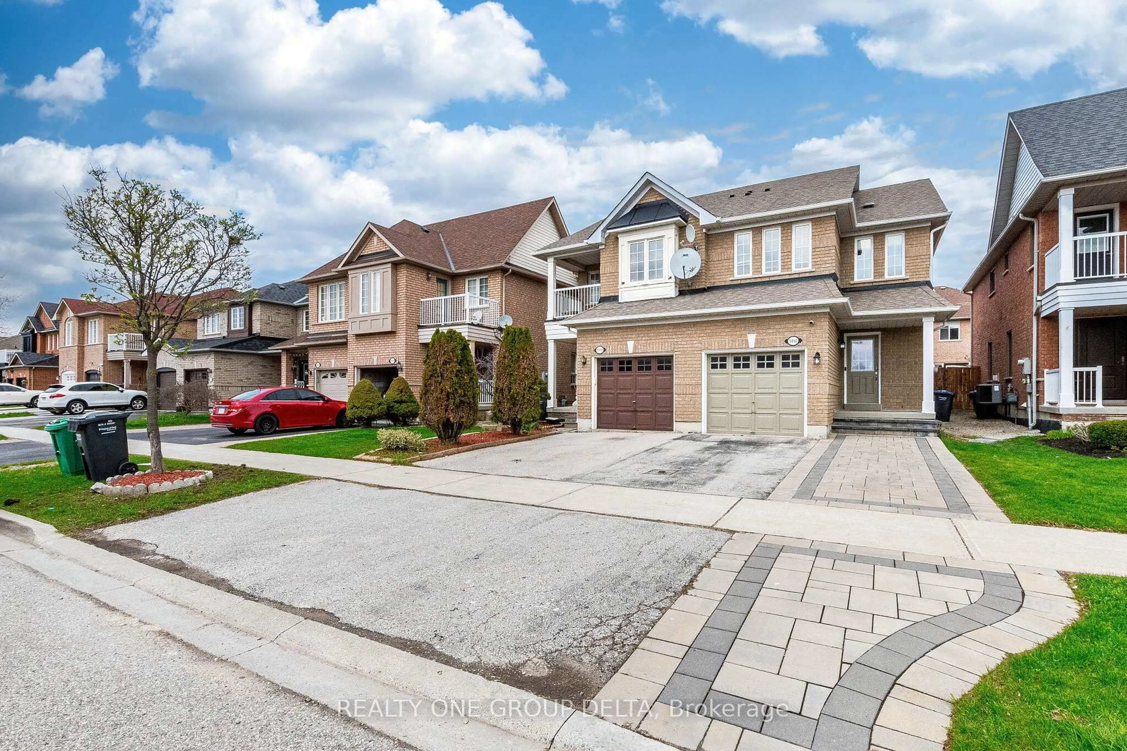 Home with brick exterior material, street for 5897 Churchill Meadows Blvd, Mississauga Ontario L5M 6Y1