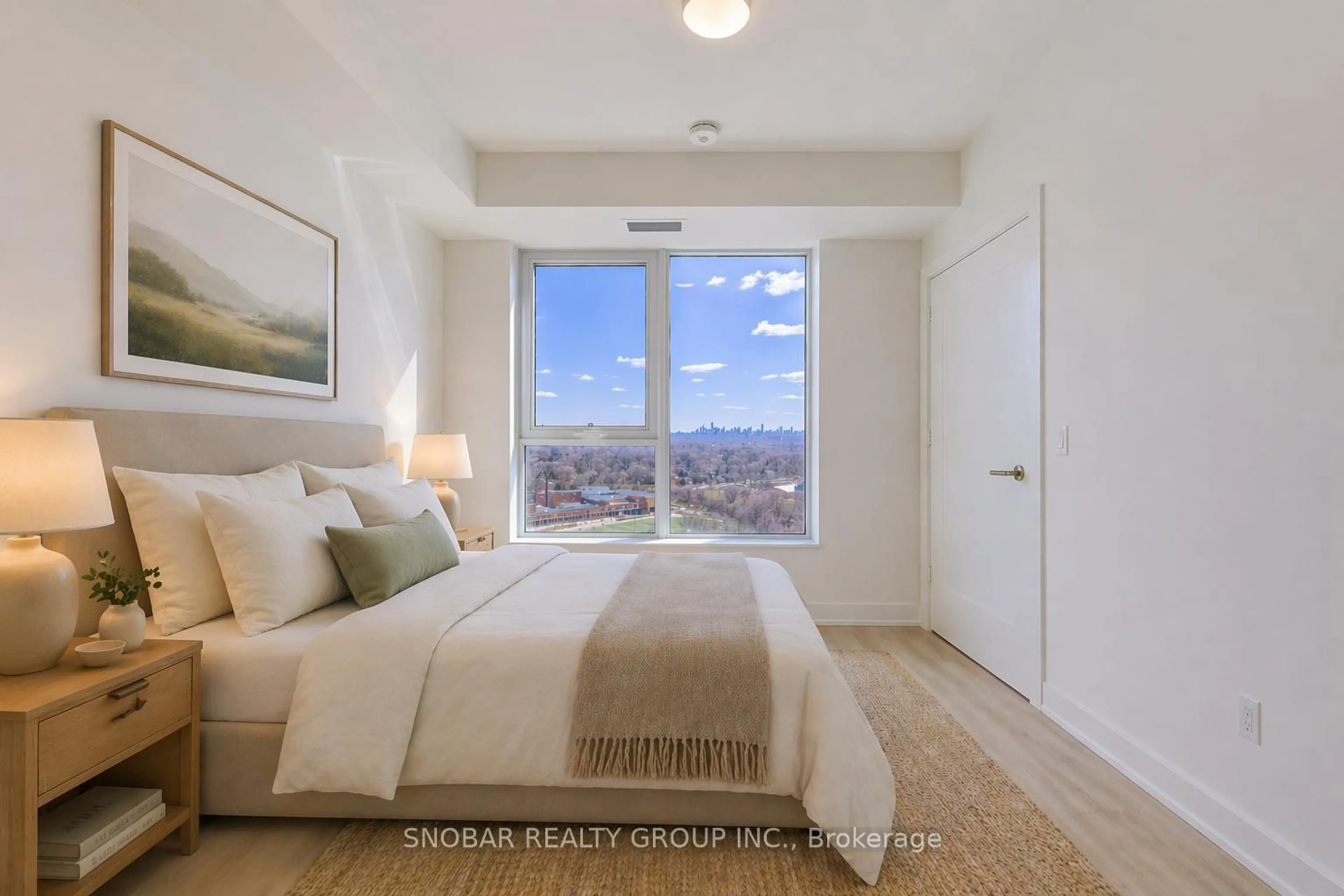 Bedroom with bed, unknown for 60 Central Park Road Way #2304, Toronto Ontario L5R 4E8