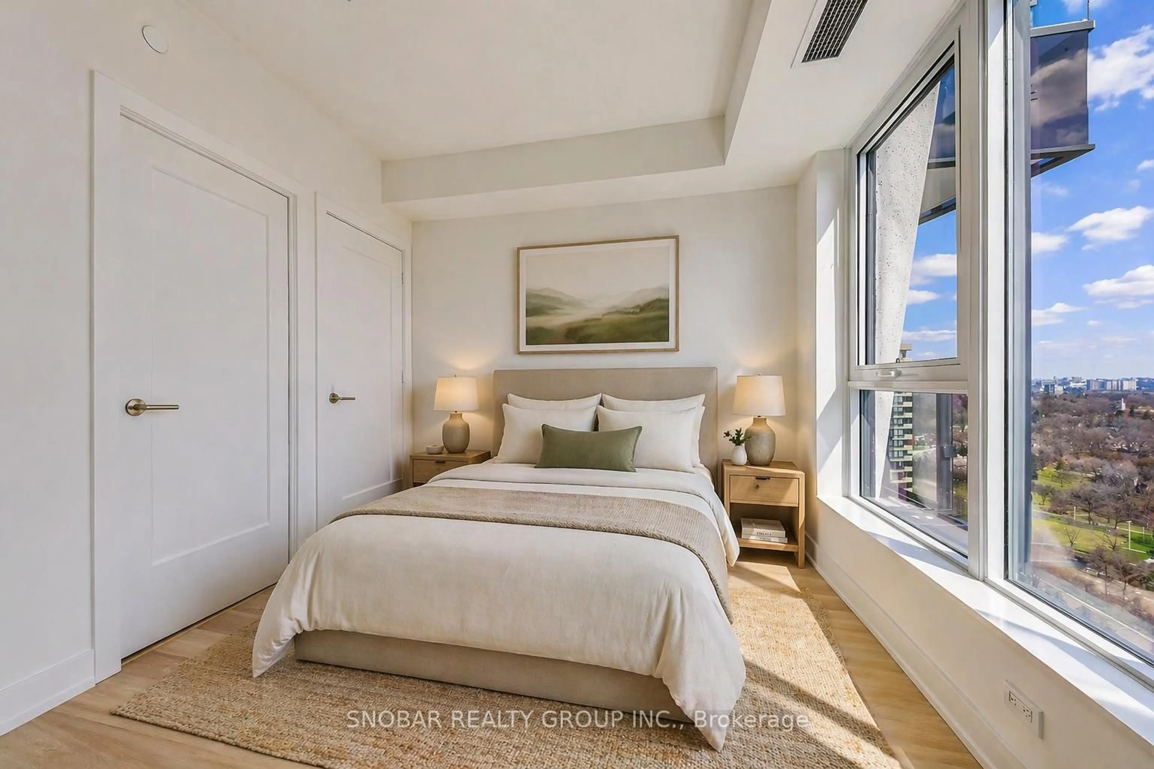 Bedroom with bed, unknown for 60 Central Park Road Way #2304, Toronto Ontario L5R 4E8