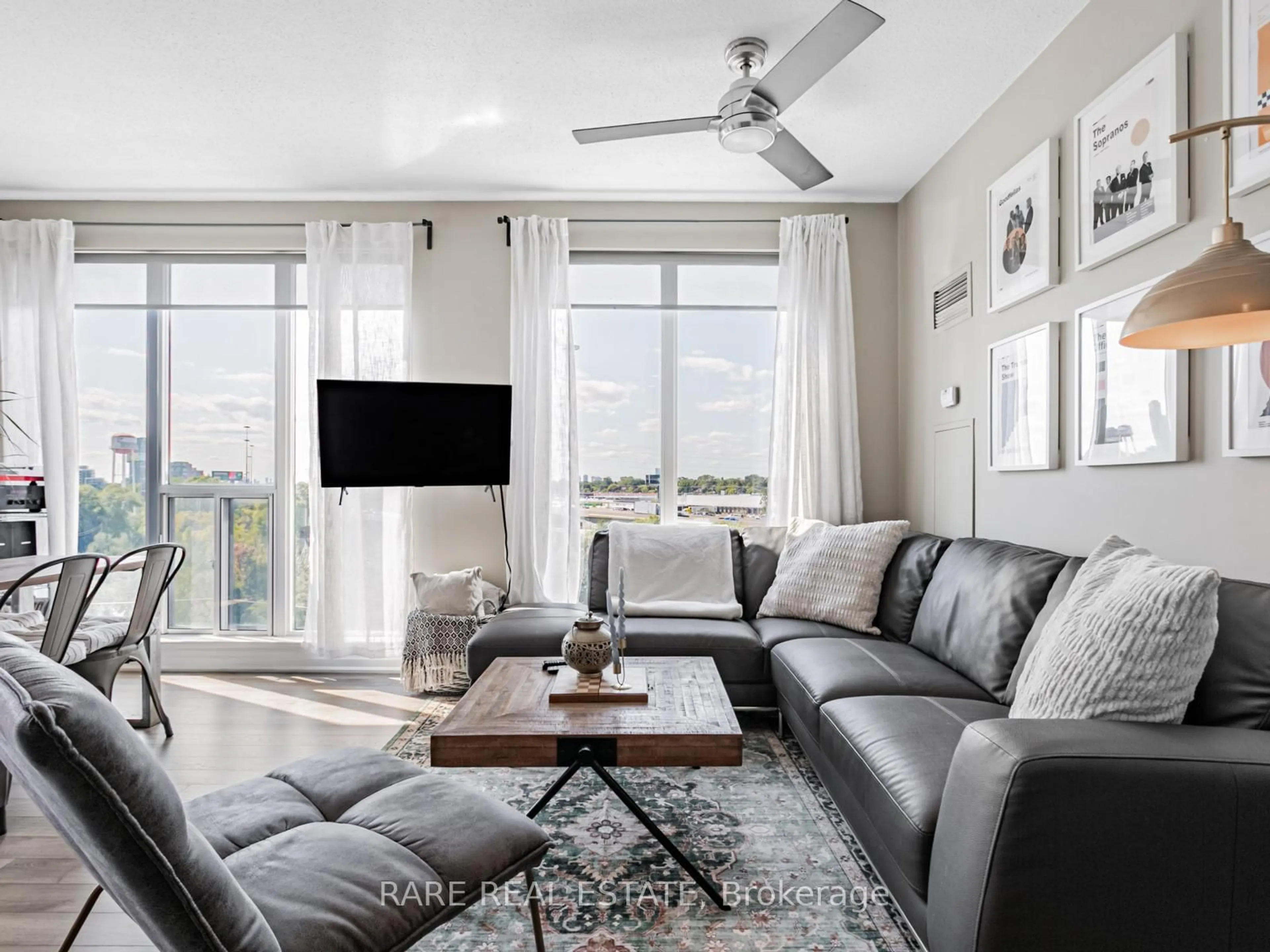 Living room with furniture, unknown for 2119 Lake Shore Blvd #703, Toronto Ontario M8V 4E8