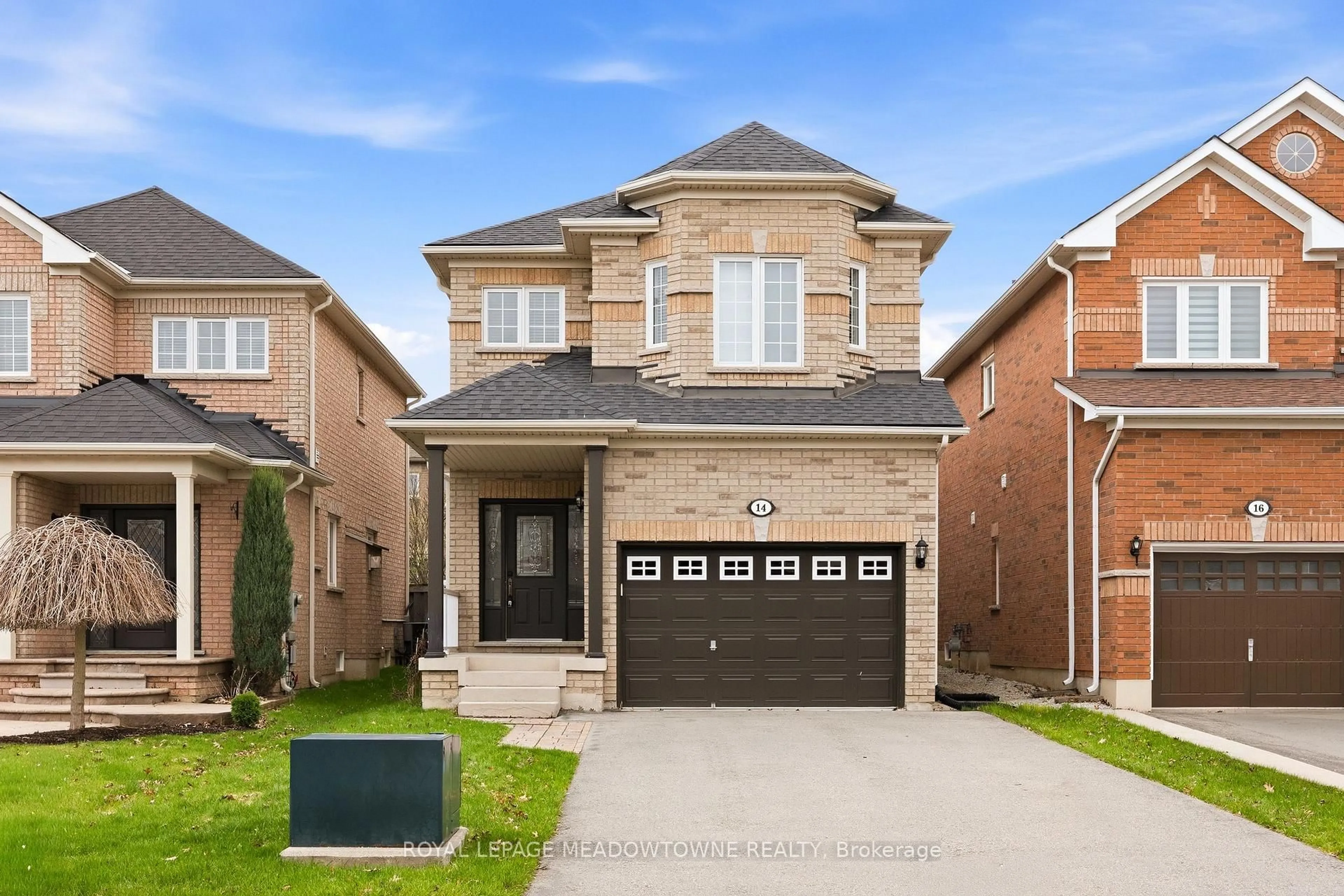Home with brick exterior material, street for 14 Eagleview Way, Halton Hills Ontario L7G 6N3