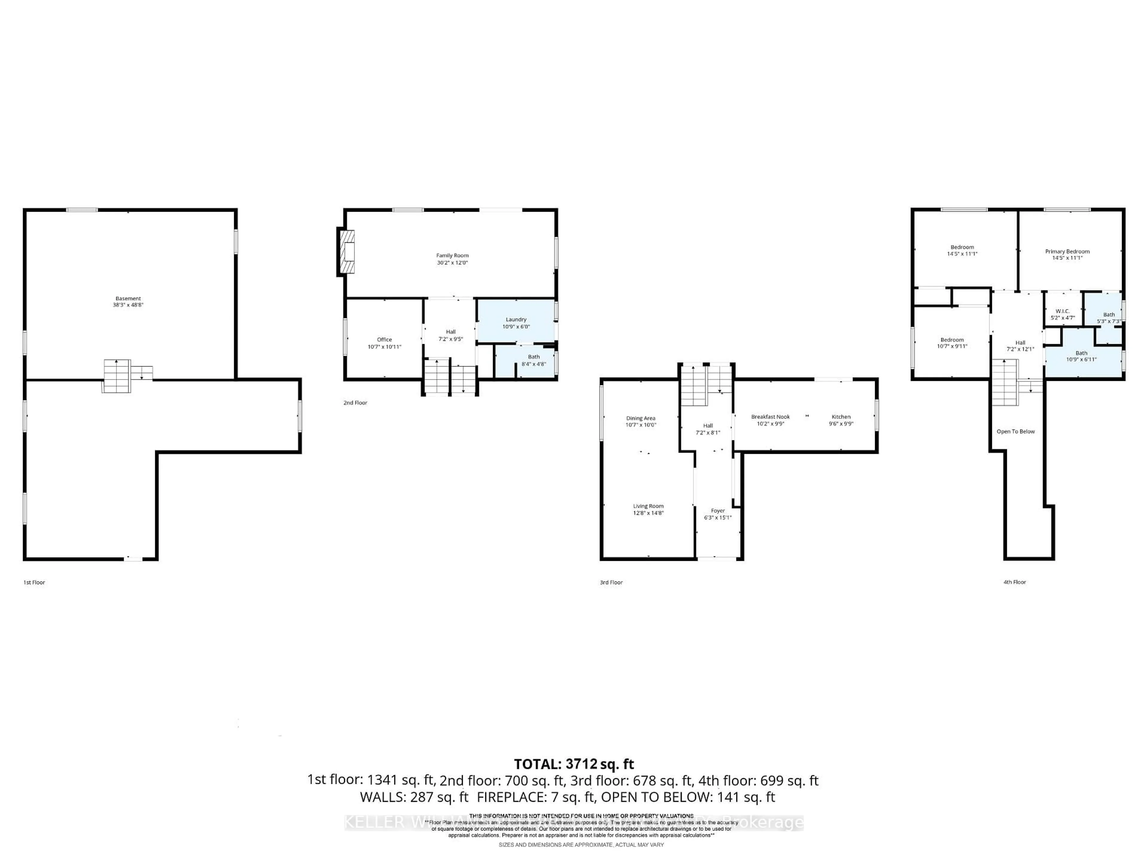 Floor plan for 6 Urban Crt, Toronto Ontario M9W 5V6