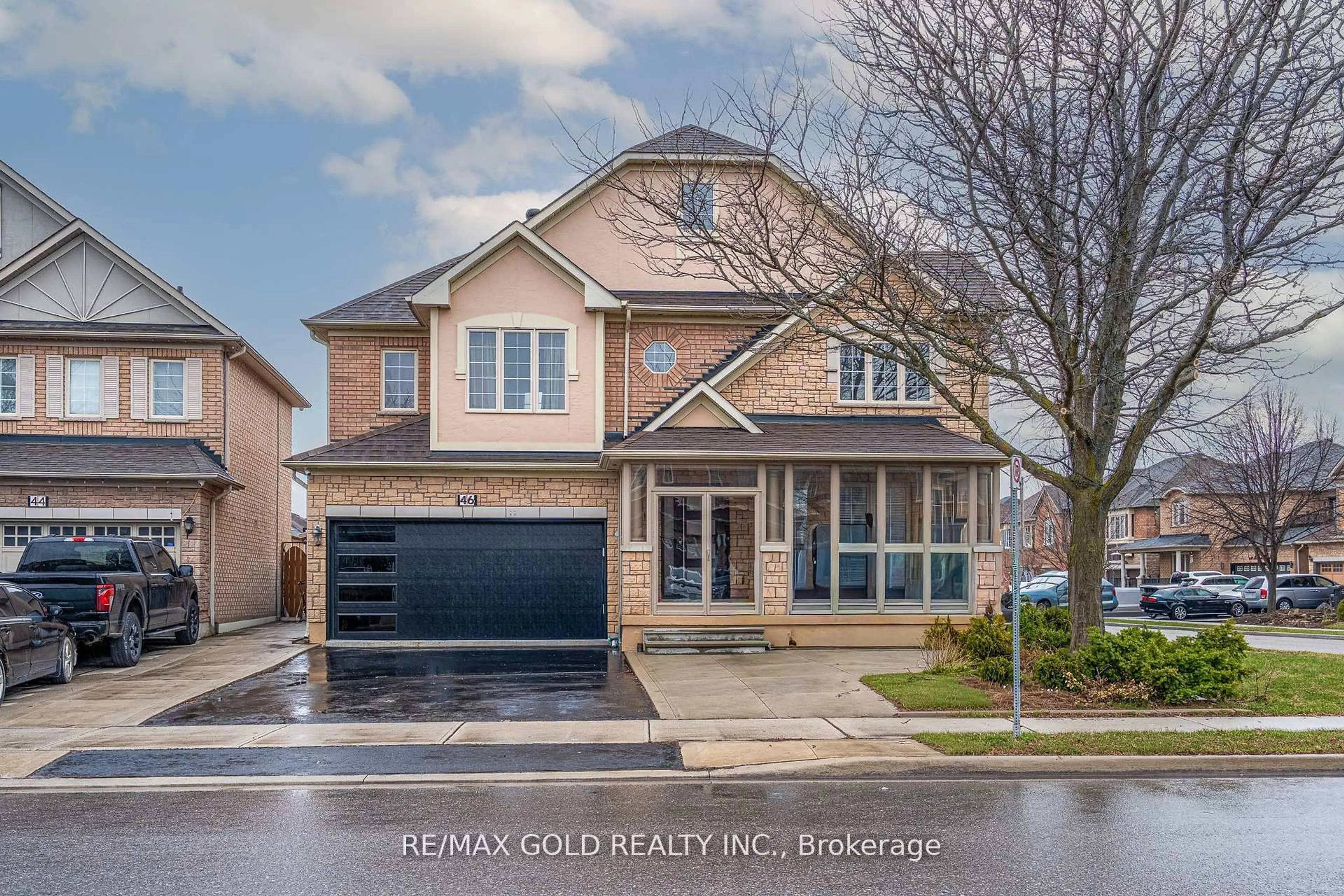 Home with brick exterior material, street for 46 Egypt Dr, Brampton Ontario L6R 2T9
