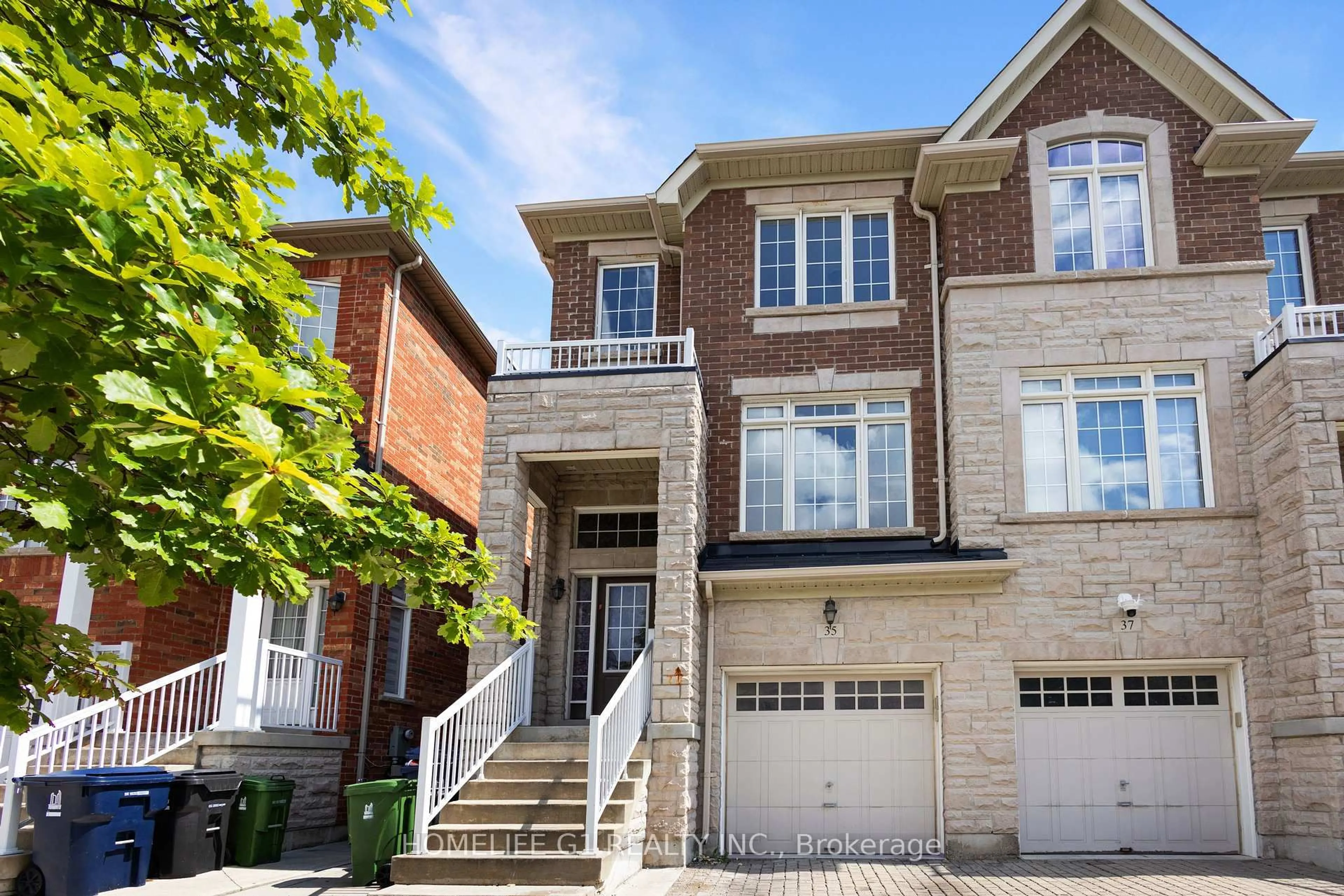 Home with brick exterior material, street for 35 Harpreet Circ, Toronto Ontario M9W 0E1