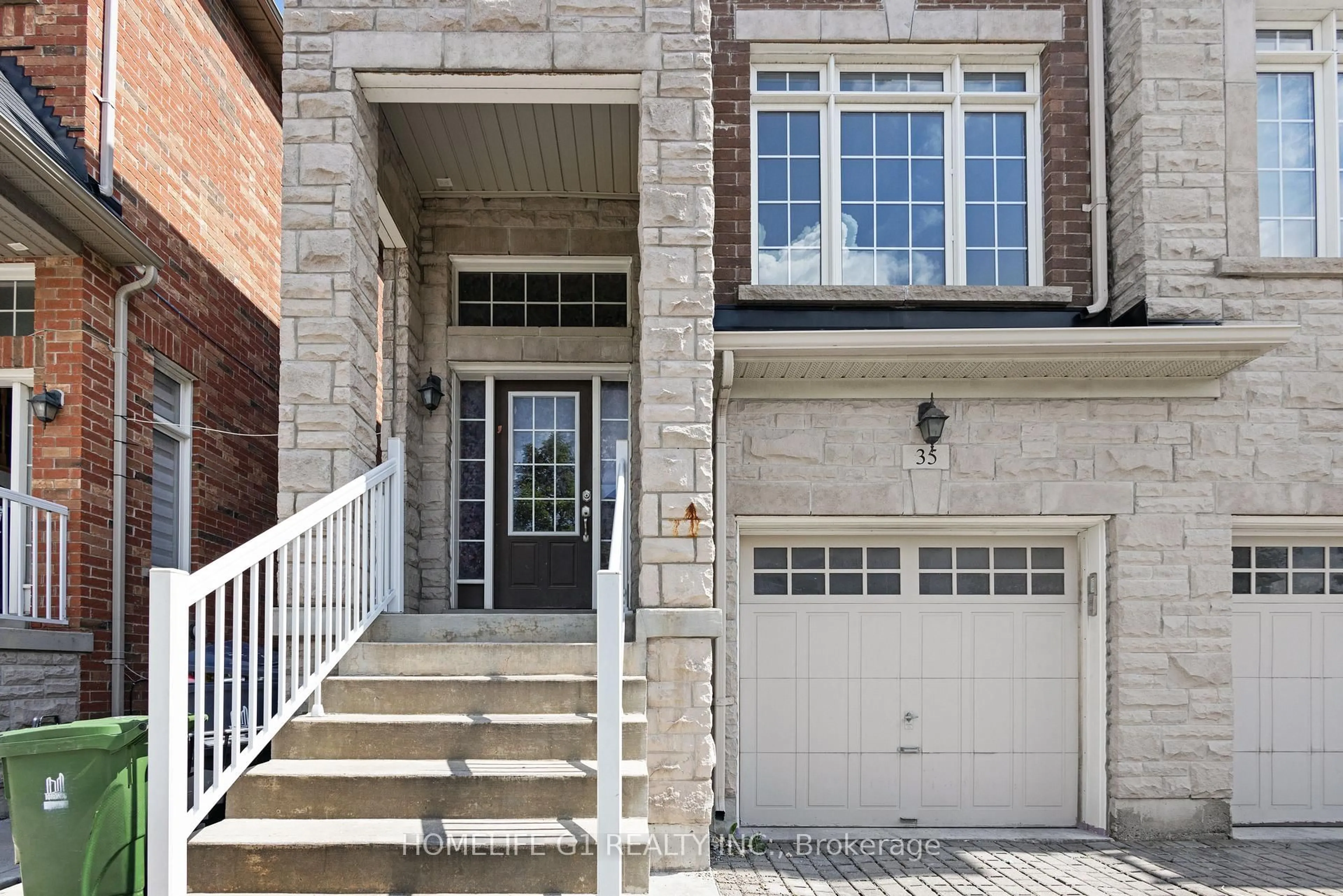 Home with brick exterior material, street for 35 Harpreet Circ, Toronto Ontario M9W 0E1