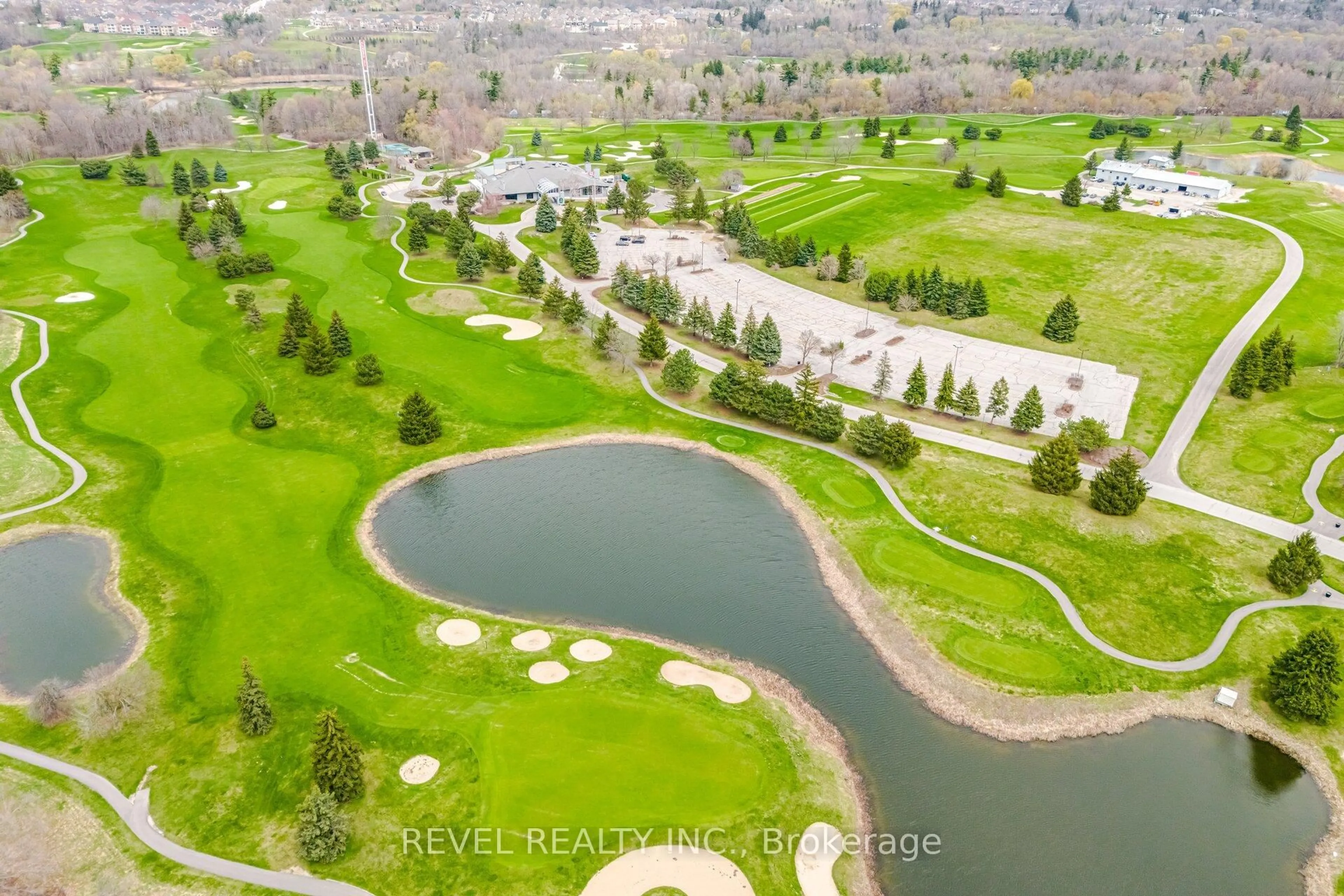 A pic from outside/outdoor area/front of a property/back of a property/a pic from drone, water/lake/river/ocean view for 248 Sky Harbour Dr, Brampton Ontario L6Y 2Z7