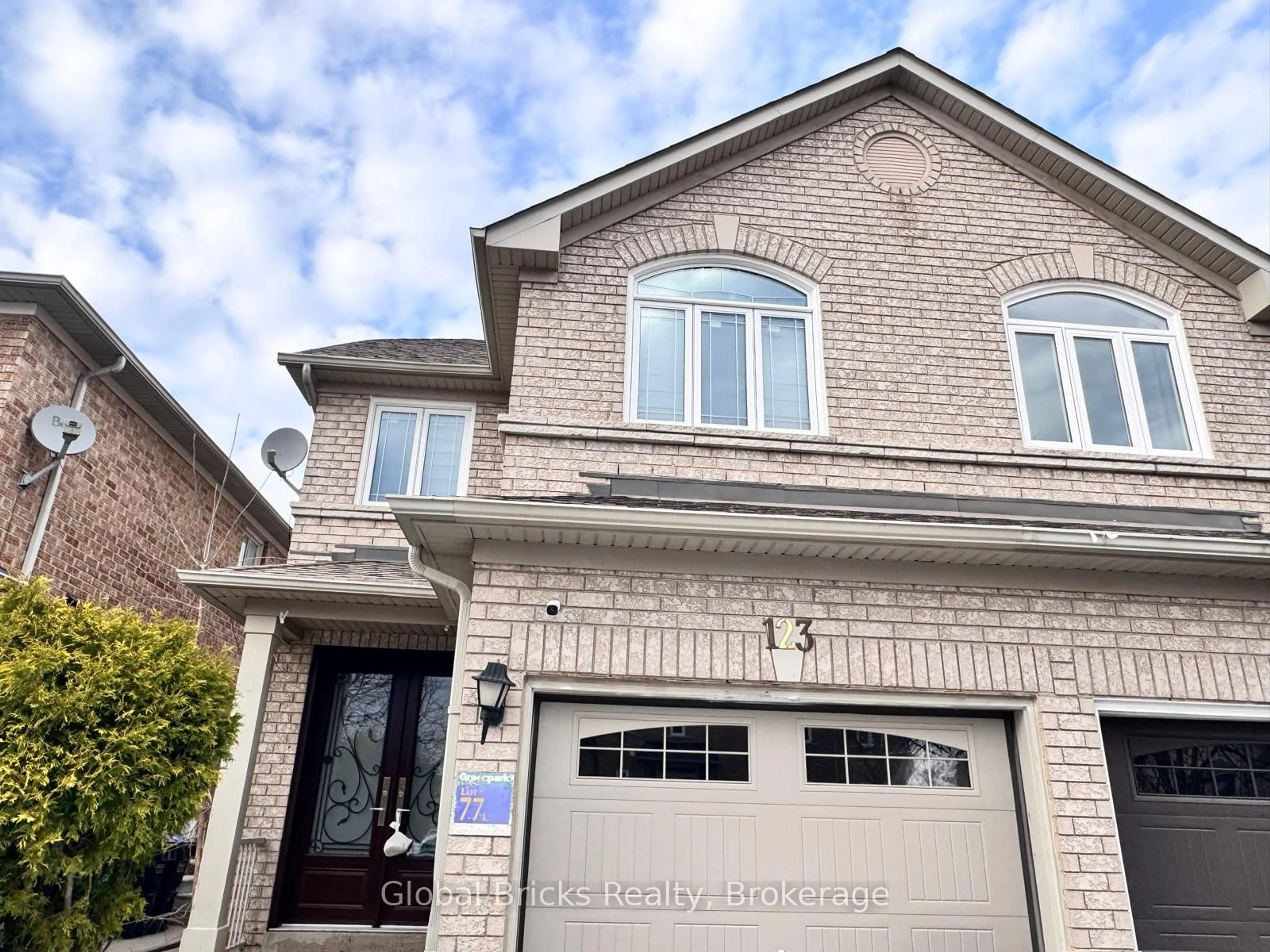Home with brick exterior material, street for 123 Morningmist St, Brampton Ontario L6R 2A9