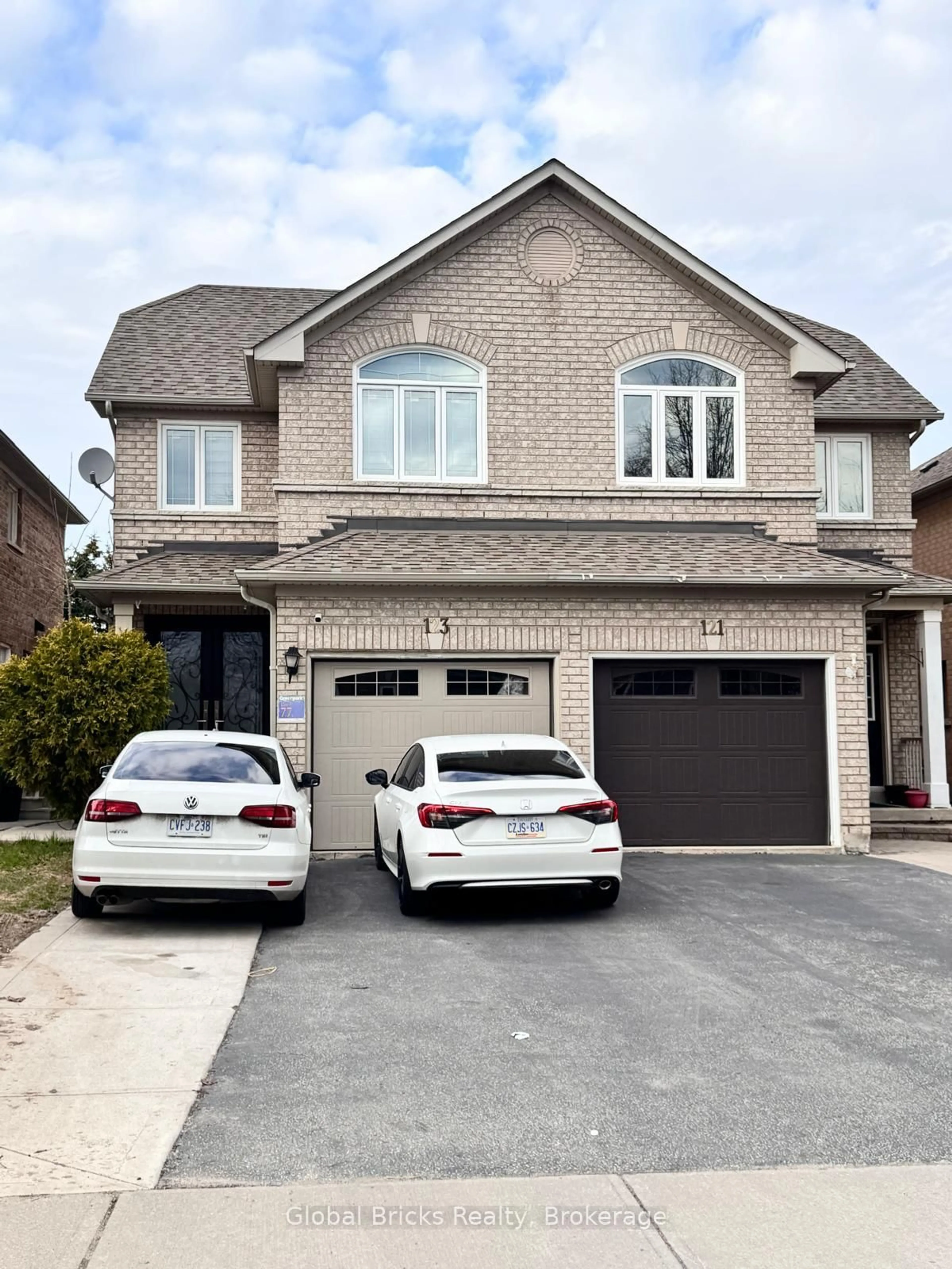 Home with brick exterior material, street for 123 Morningmist St, Brampton Ontario L6R 2A9