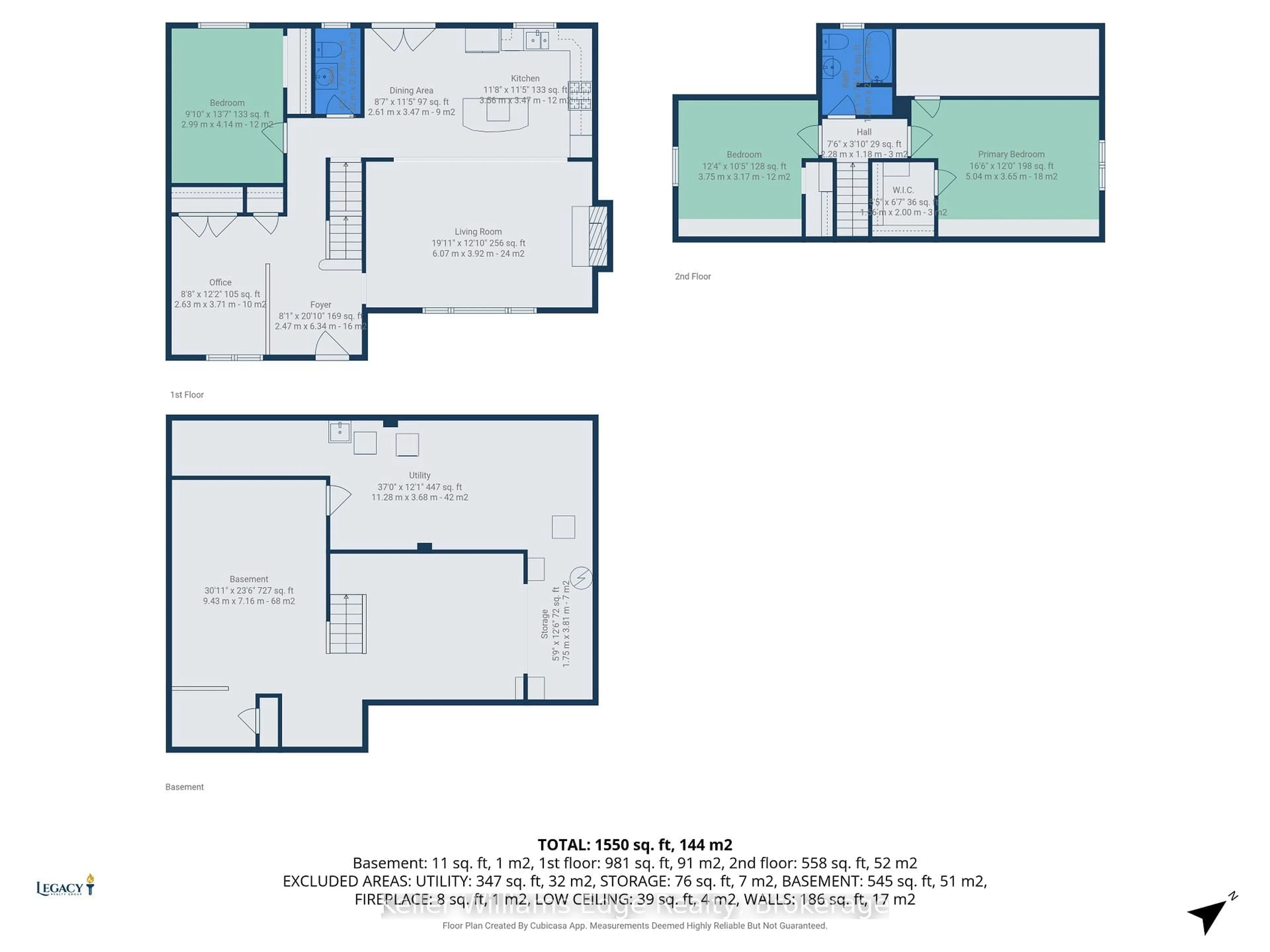 Floor plan for 7 Washington Ave, Oakville Ontario L6K 1W5