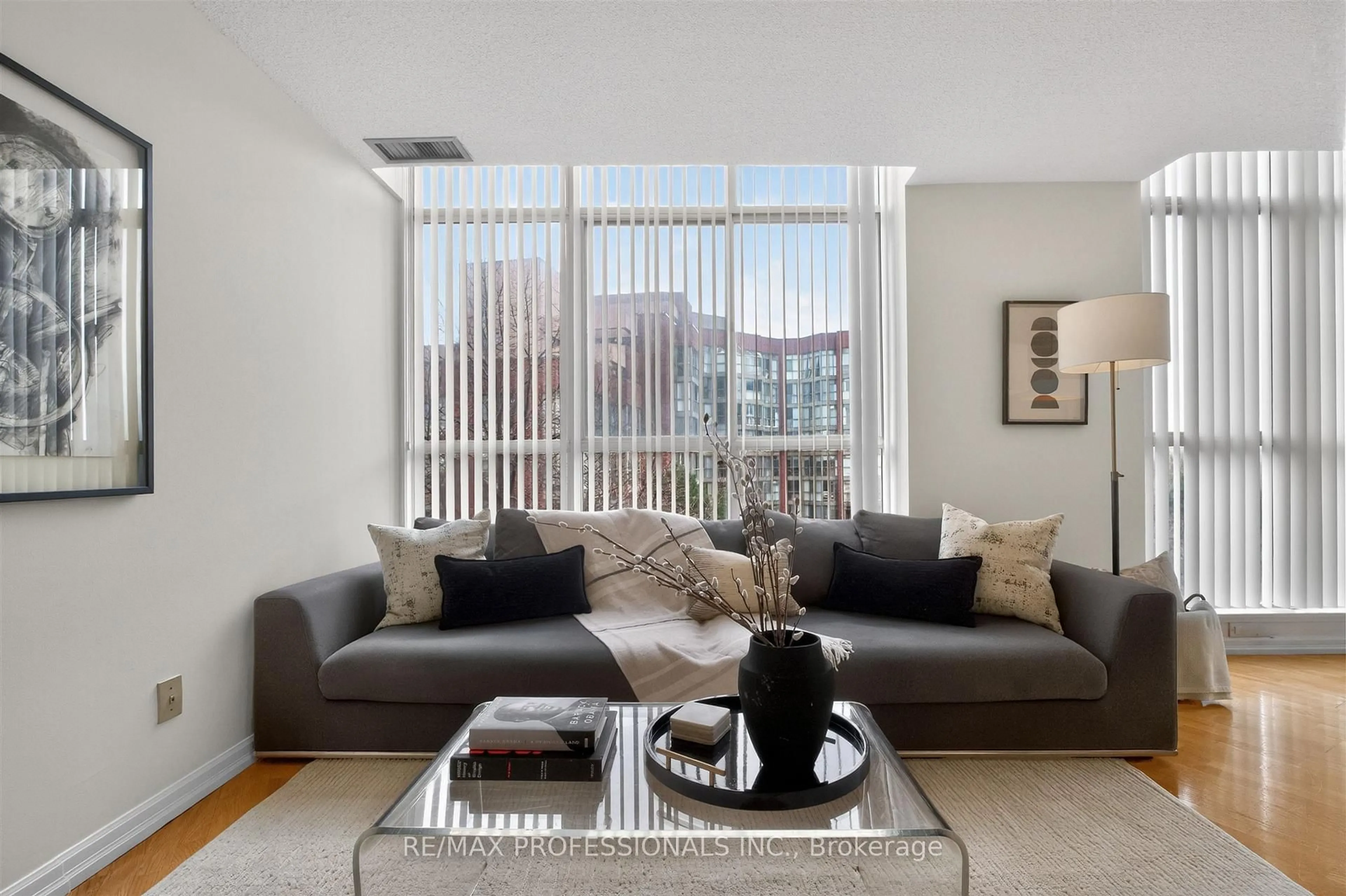 Living room with furniture, unknown for 20 Southport St #620, Toronto Ontario M6S 4Y8