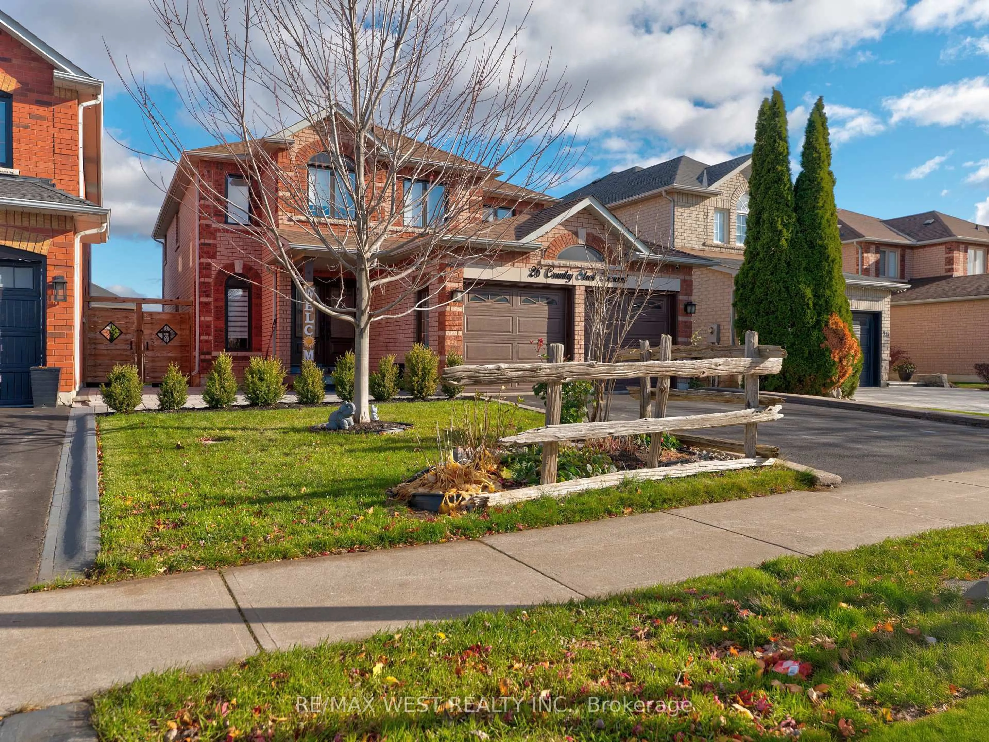 Home with brick exterior material, street for 26 Country Stroll Cres, Caledon Ontario L7E 2H3