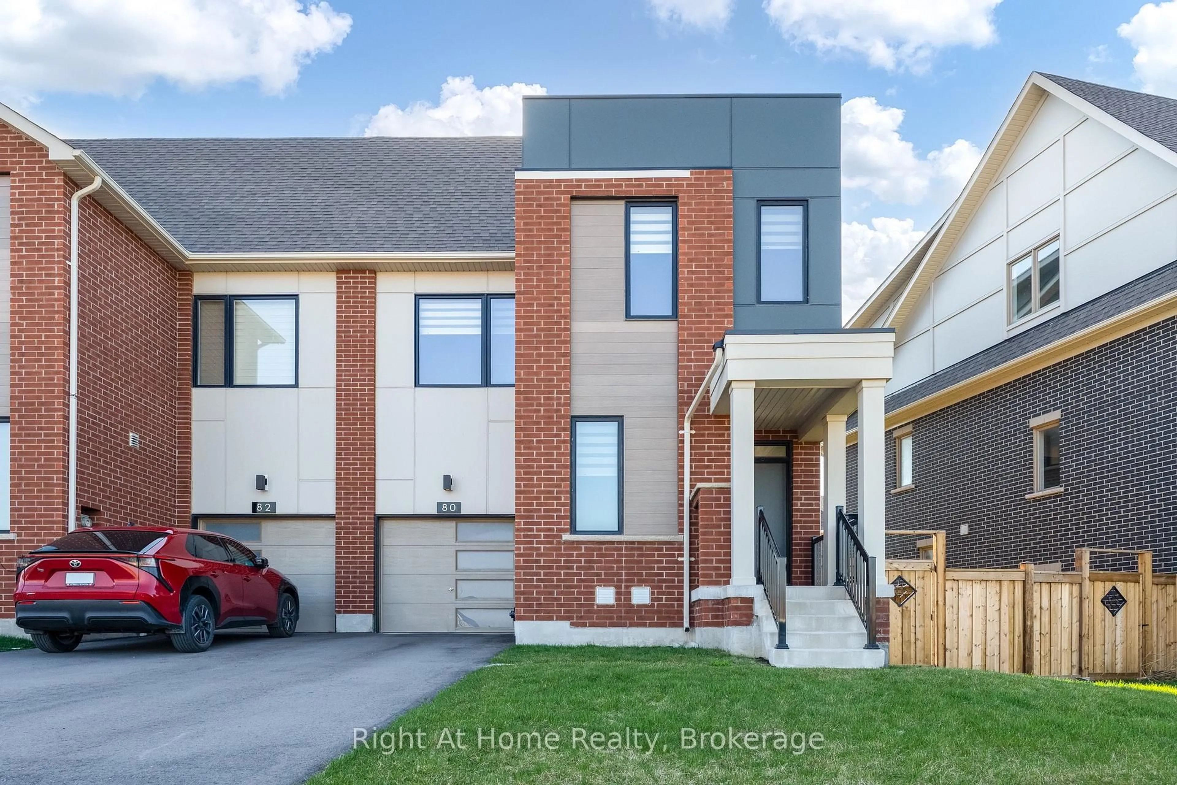 Home with brick exterior material, street for 80 Settlers Rd, Oakville Ontario L6H 0Y8