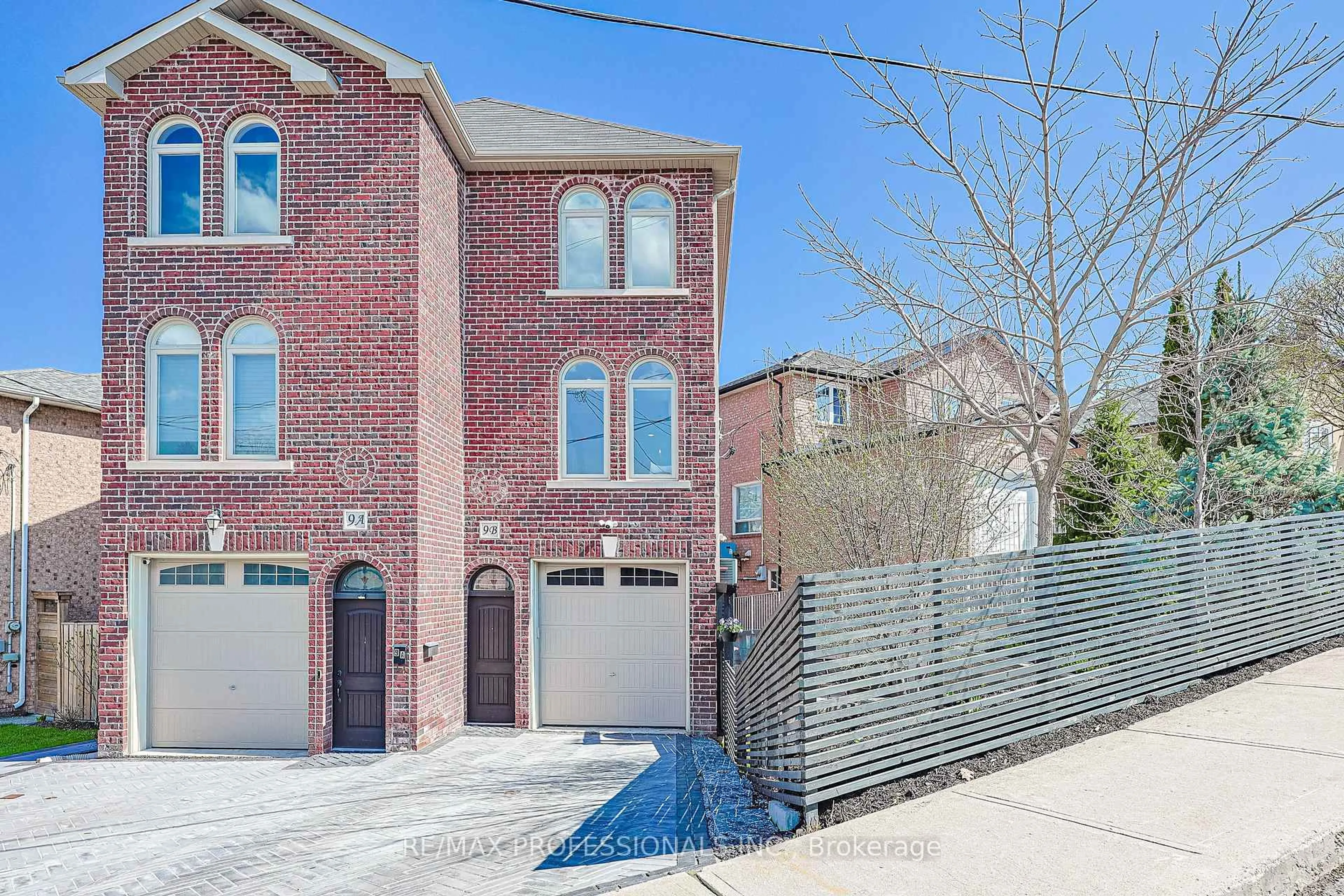 Home with brick exterior material, street for 9B Harlton Cres, Toronto Ontario M6M 1L2