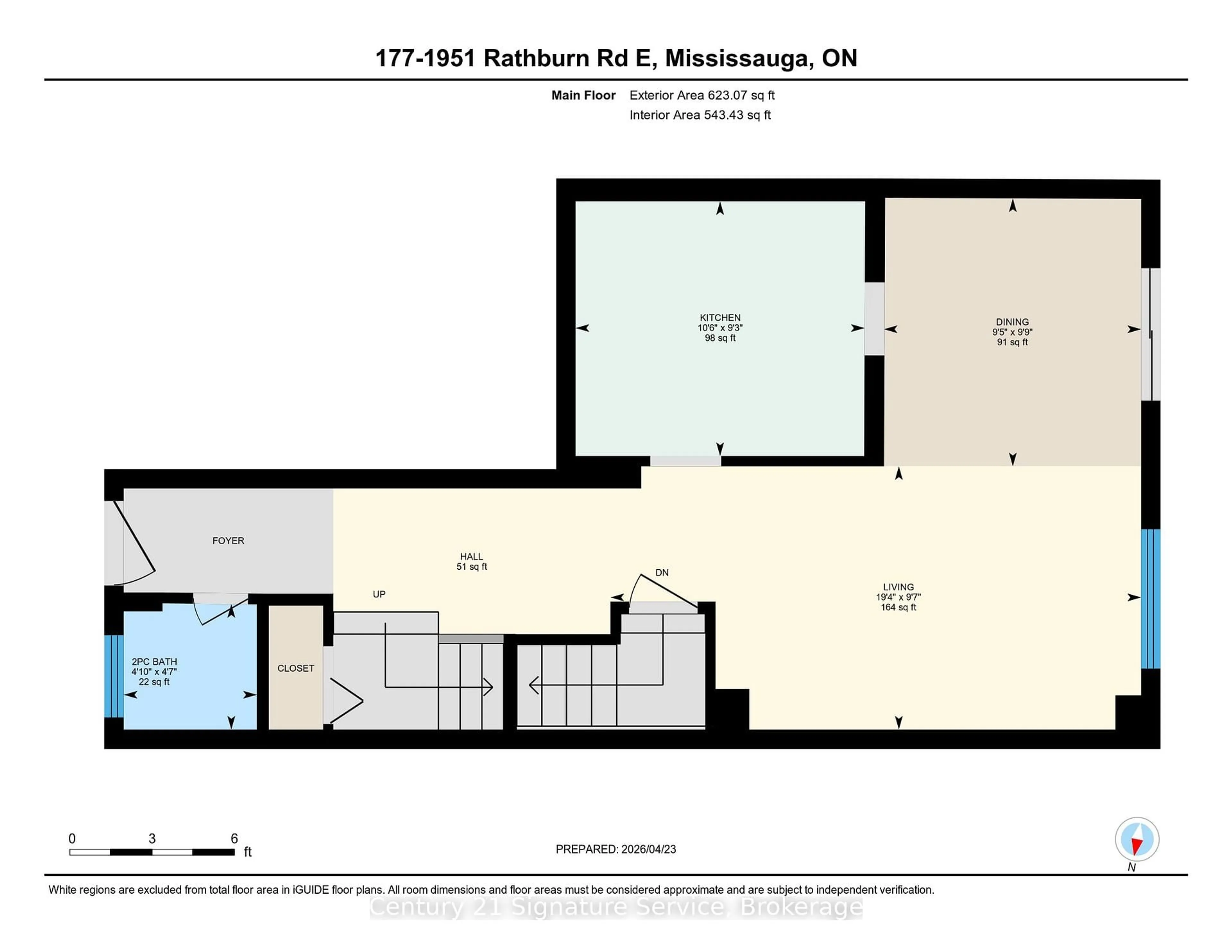 Floor plan for 1951 Rathburn Rd #177, Mississauga Ontario L4W 2N9