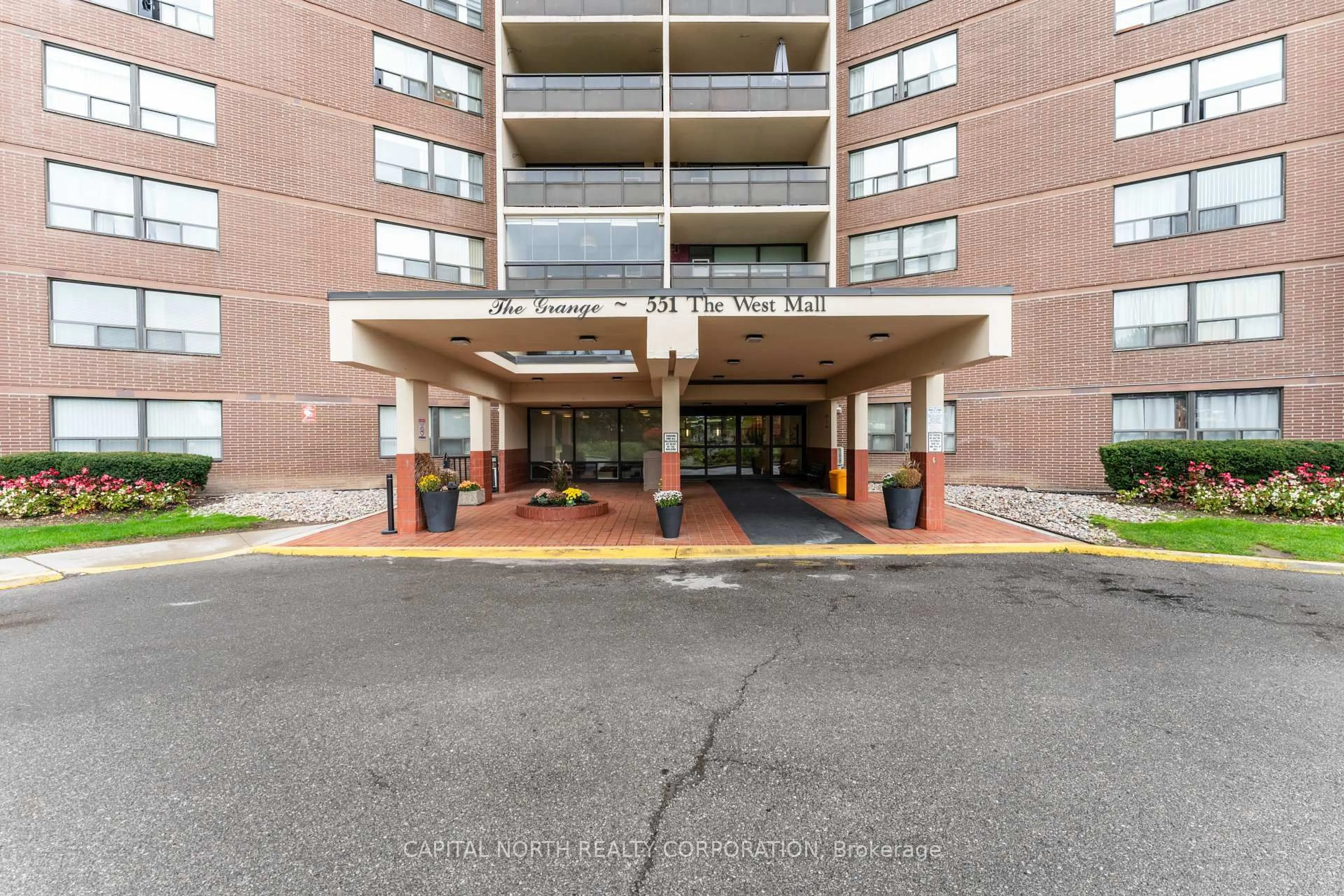 Indoor foyer for 551 The West Mall #1620, Toronto Ontario M9C 1G7