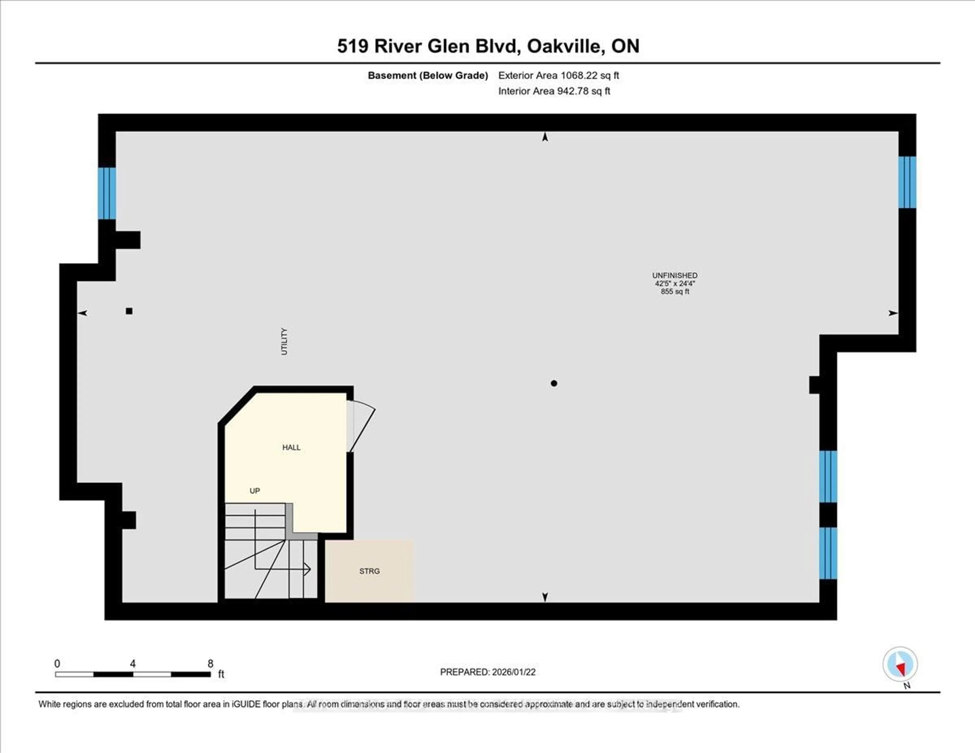Floor plan for 519 River Glen Blvd, Oakville Ontario L6H 6N4