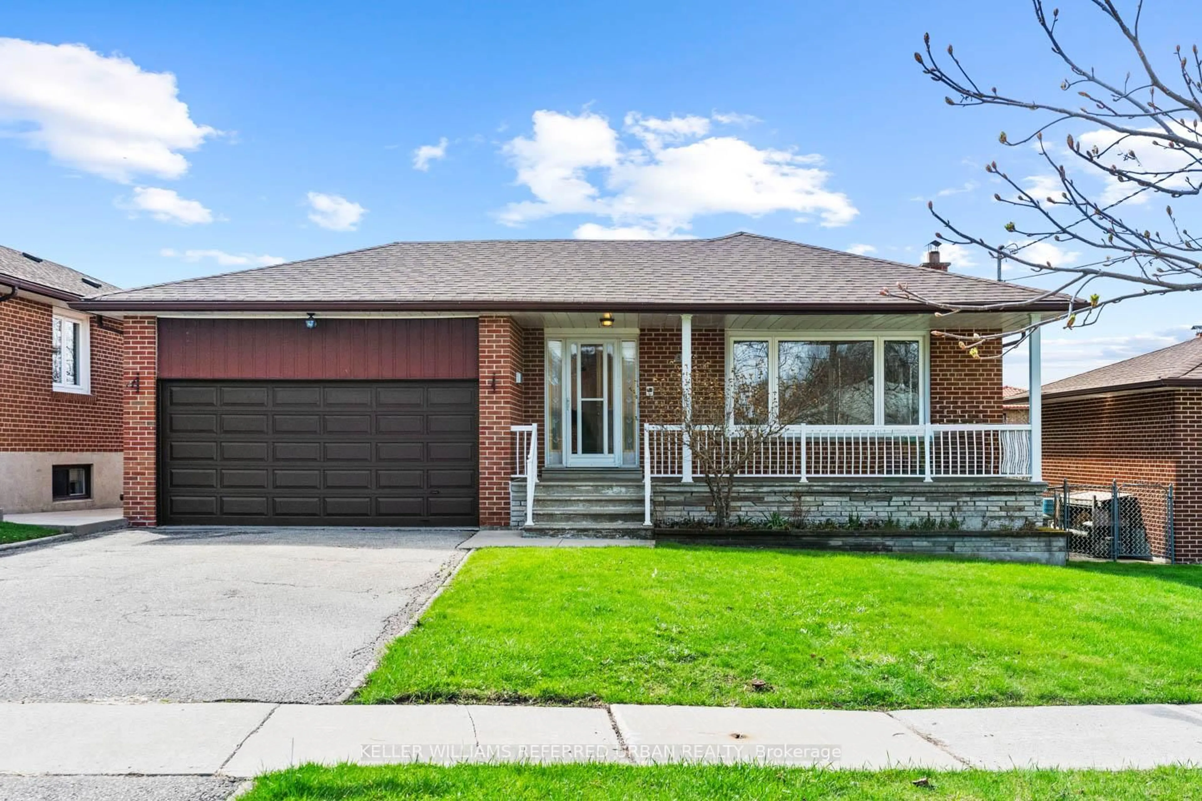 Home with brick exterior material, street for 583 Queens Dr, Toronto Ontario M6L 1N2