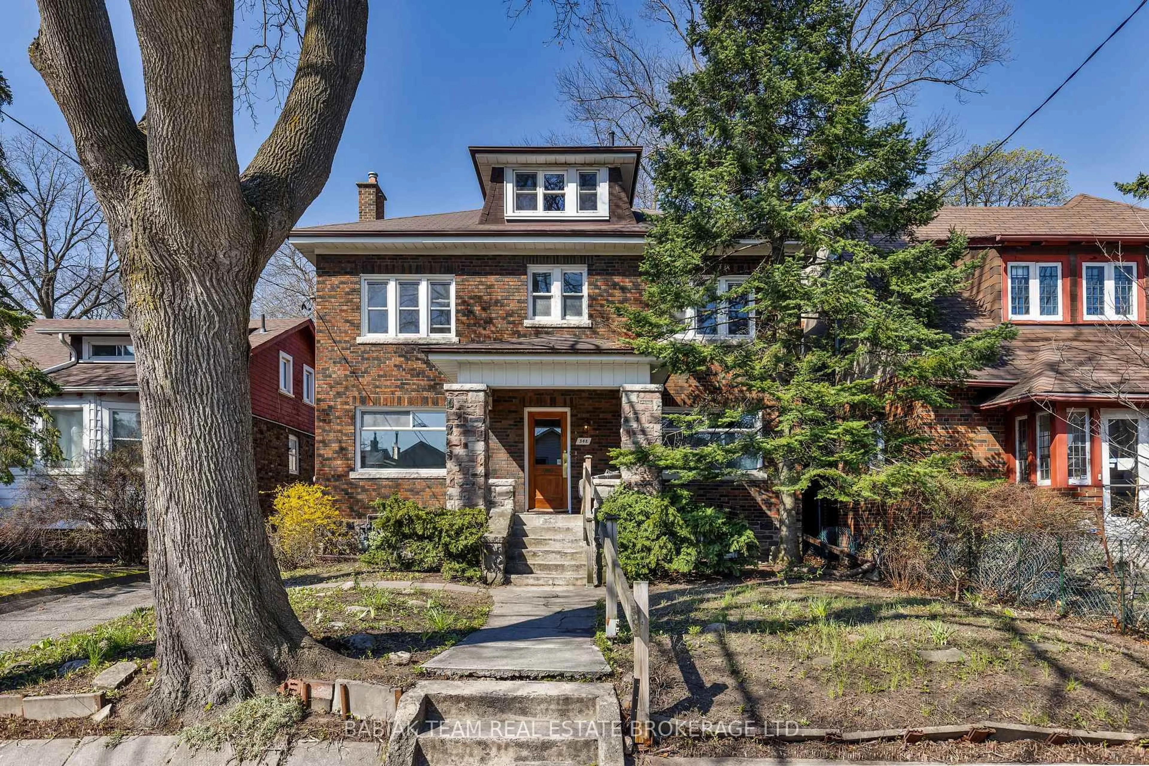 Home with brick exterior material, street for 348 Runnymede Rd, Toronto Ontario M6S 2Y6