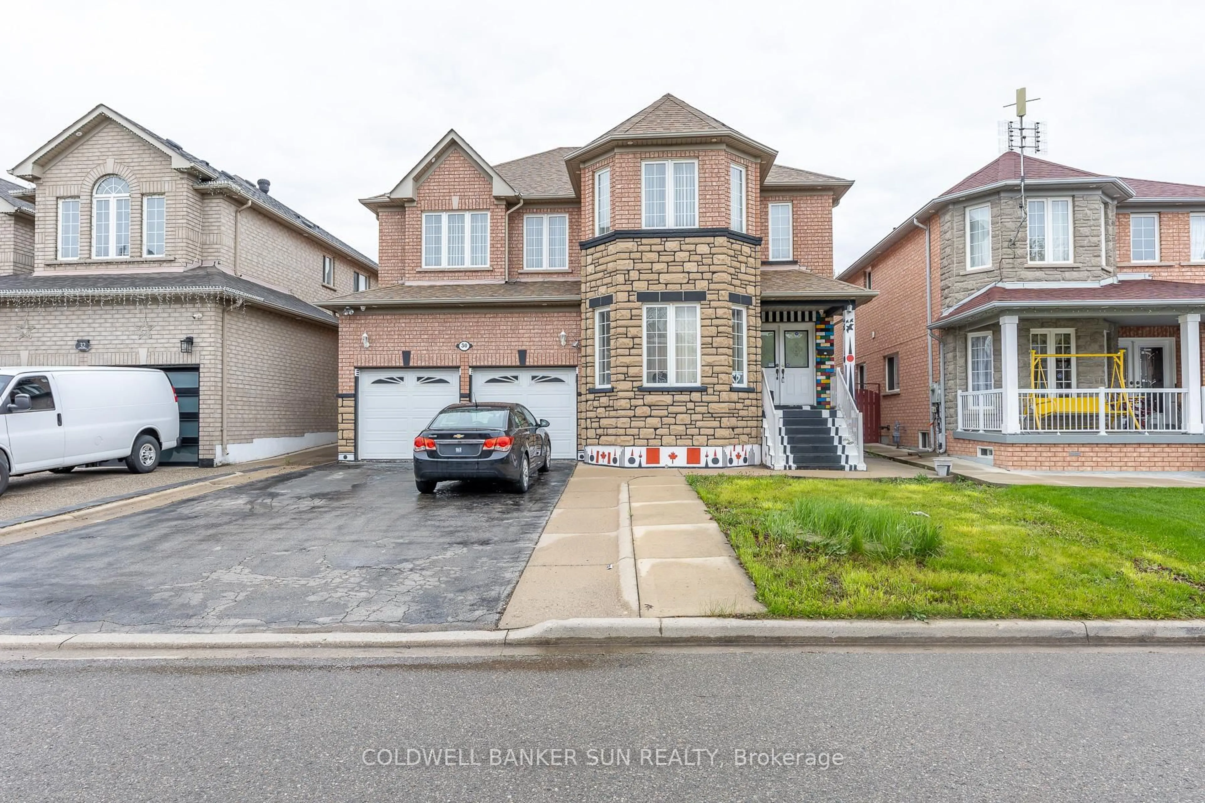 Home with brick exterior material, street for 30 Ice Fields Rd, Brampton Ontario L6R 3G8