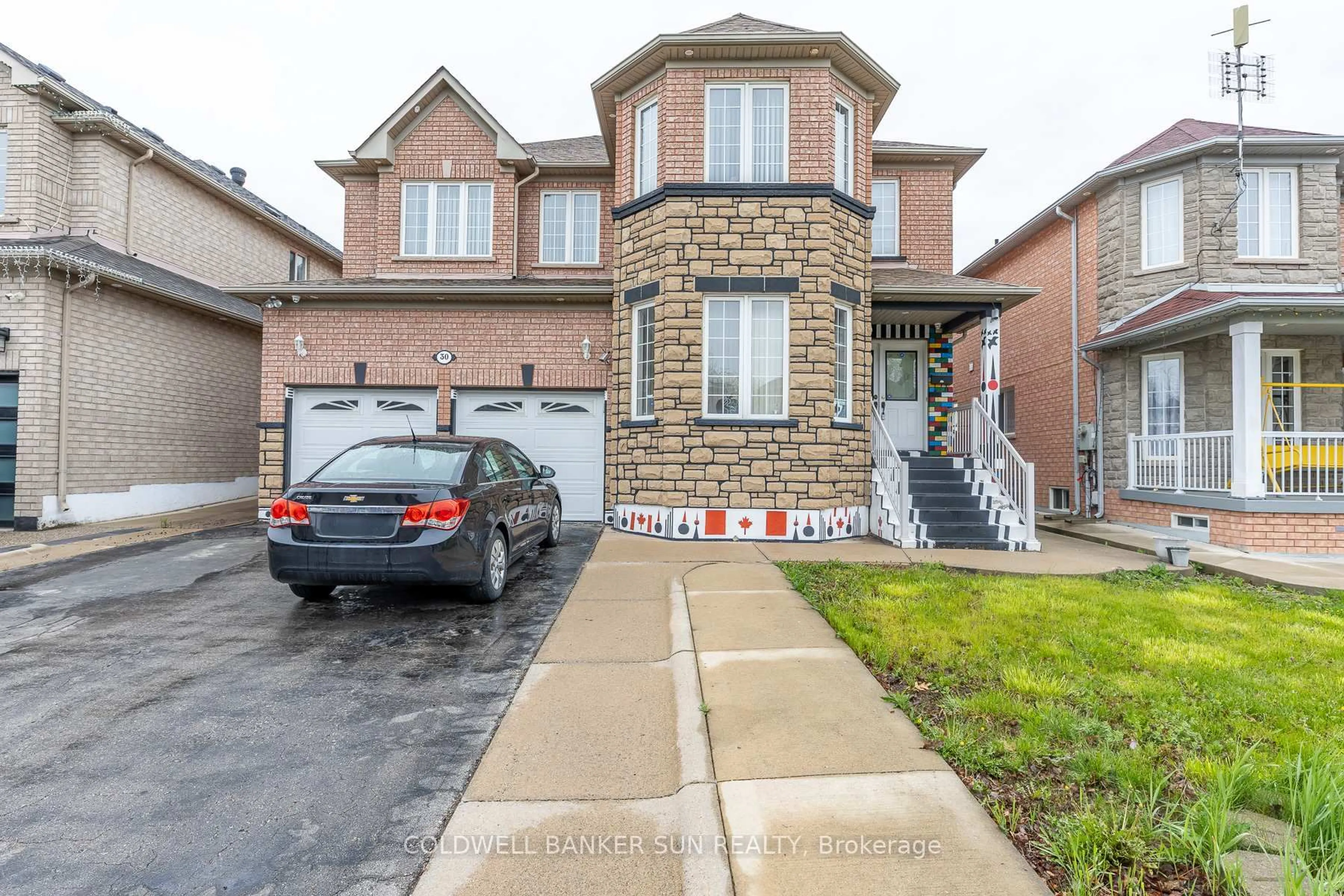 Home with brick exterior material, street for 30 Ice Fields Rd, Brampton Ontario L6R 3G8