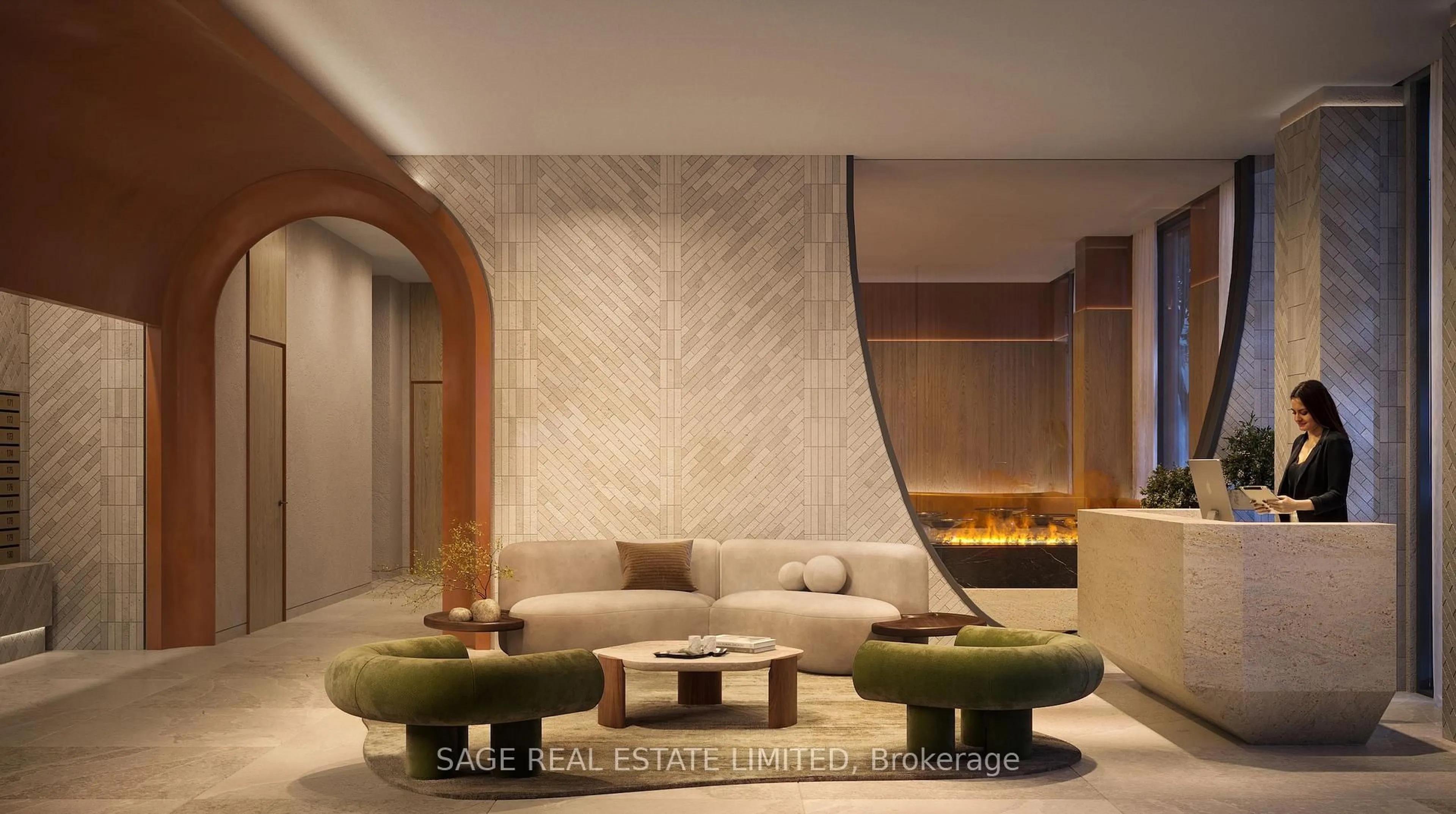 Lobby for 8 Temple Ave #716, Toronto Ontario M6K 1C7