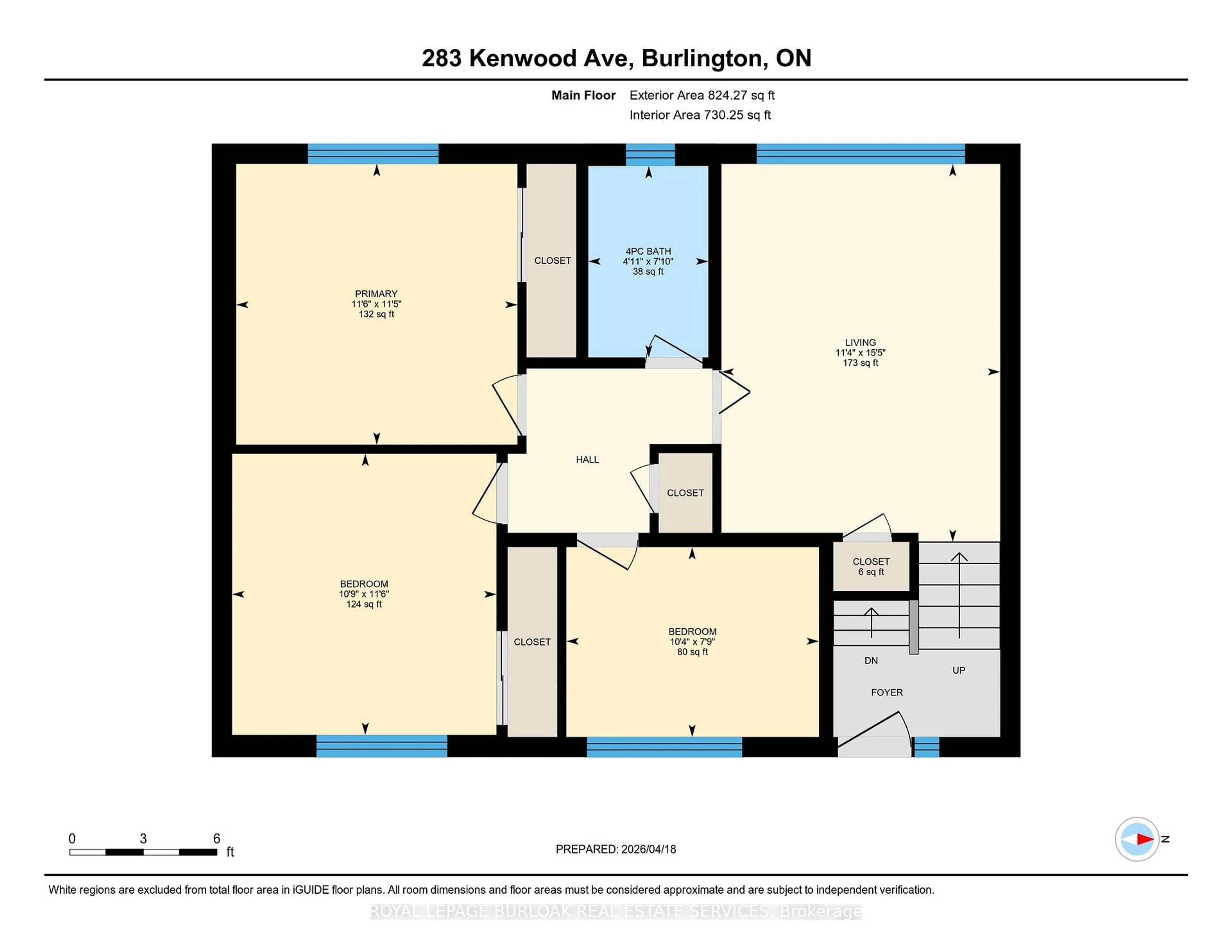 Floor plan for 283 Kenwood Ave, Burlington Ontario L7L 4L9
