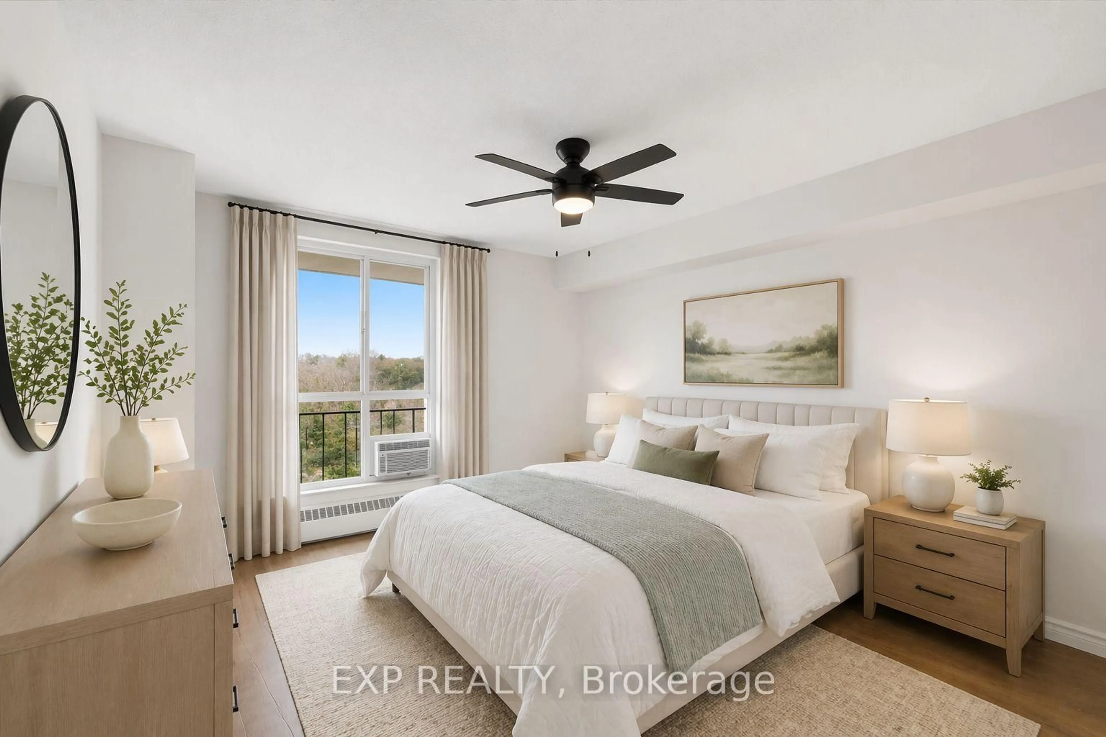 Bedroom with bed, unknown for 60 Southport St #617, Toronto Ontario M6S 3N4