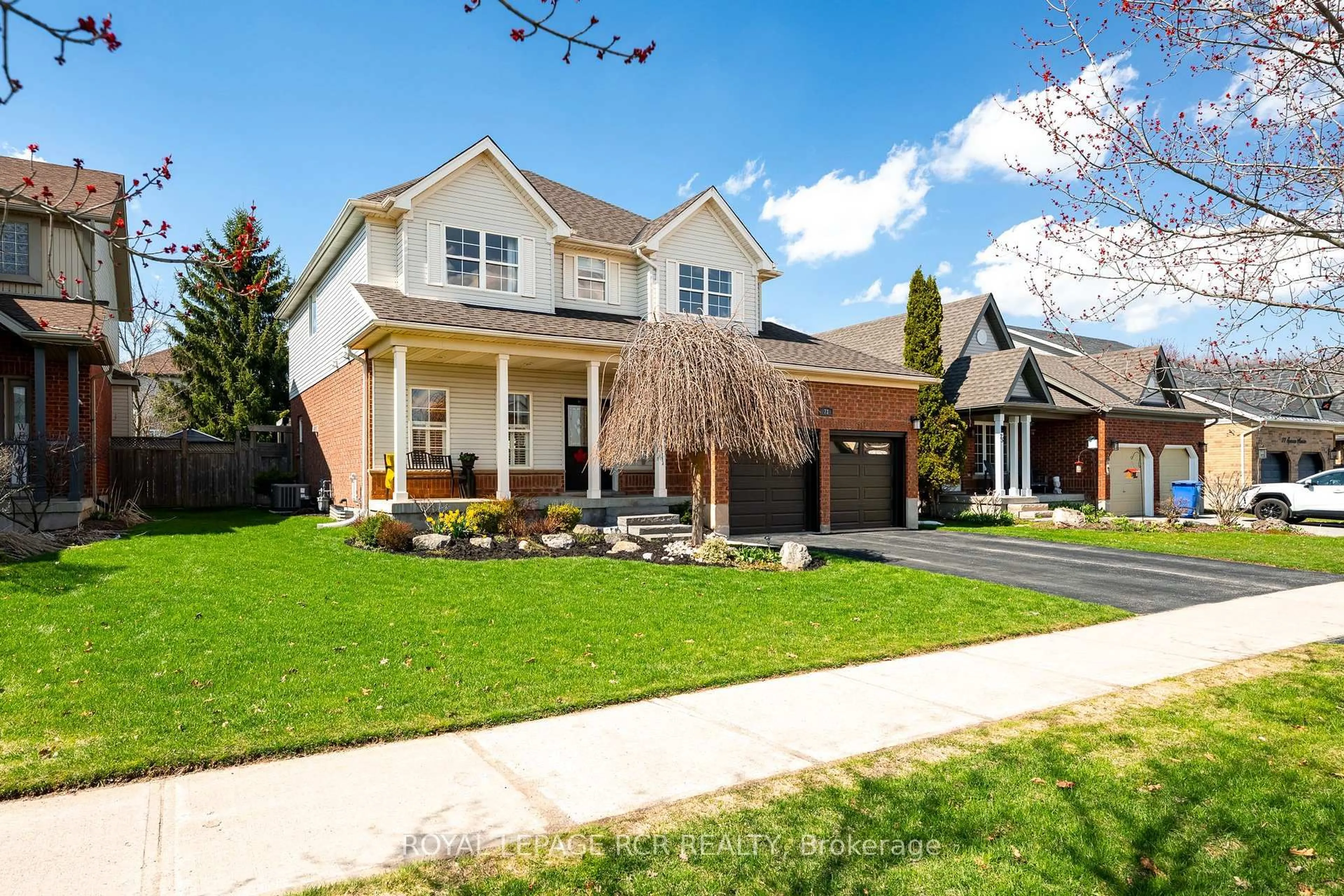 Home with brick exterior material, street for 73 Spencer Ave, Orangeville Ontario L9W 5E7