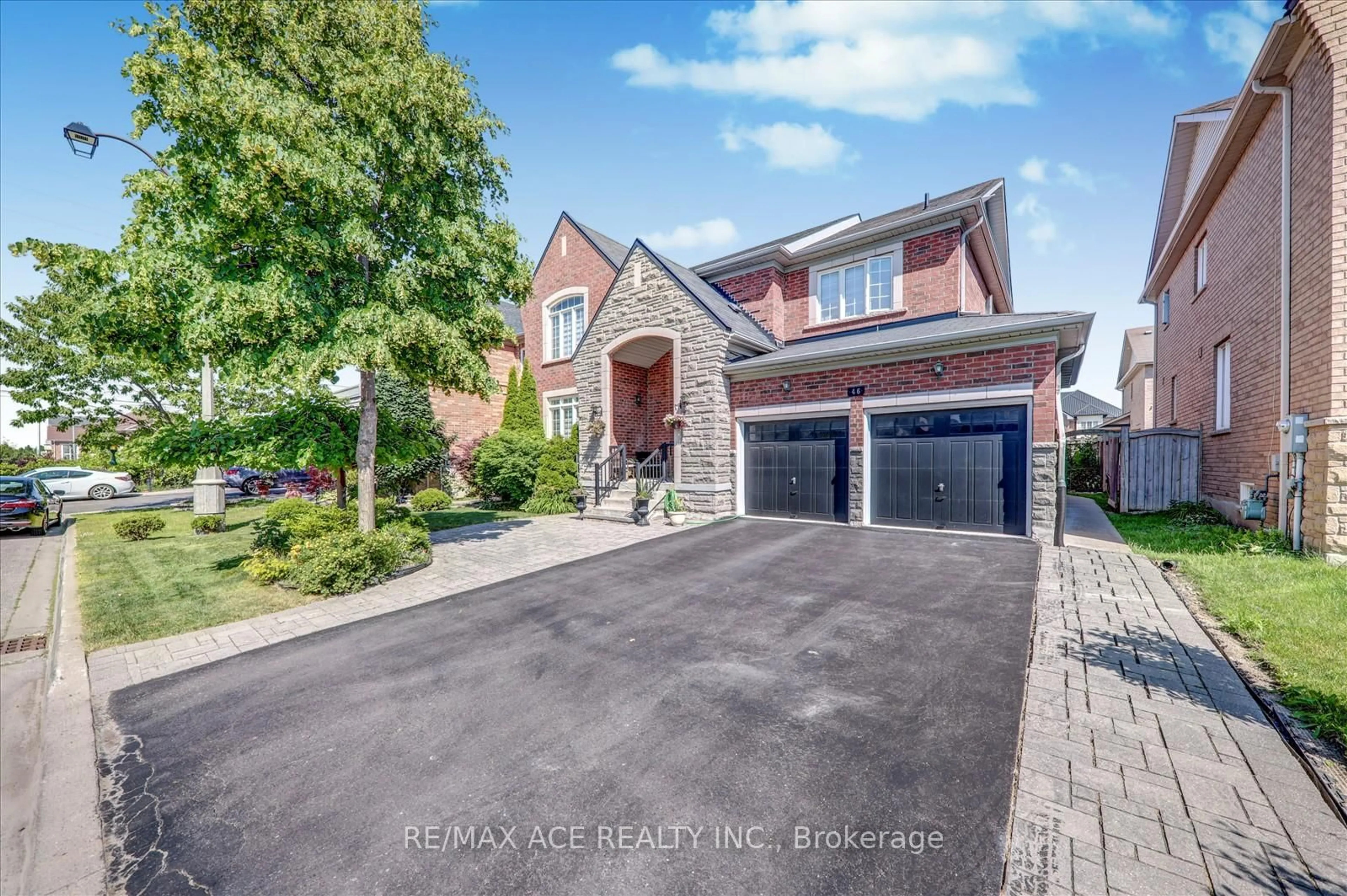 Home with brick exterior material, street for 46 Purebrook Cres, Brampton Ontario L6P 2P5