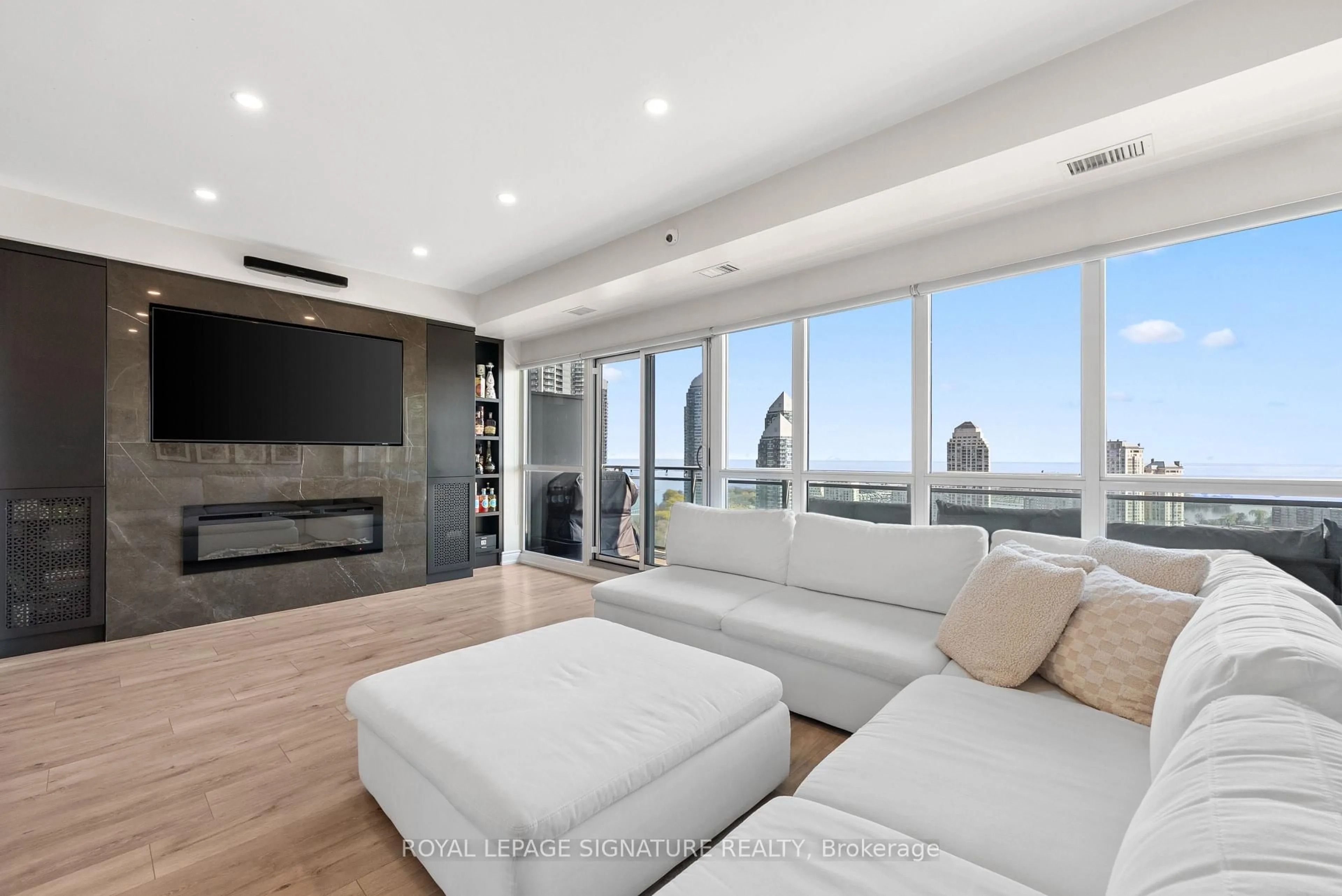 Living room with furniture, unknown for 165 Legion Rd #2128, Toronto Ontario M8Y 0B3