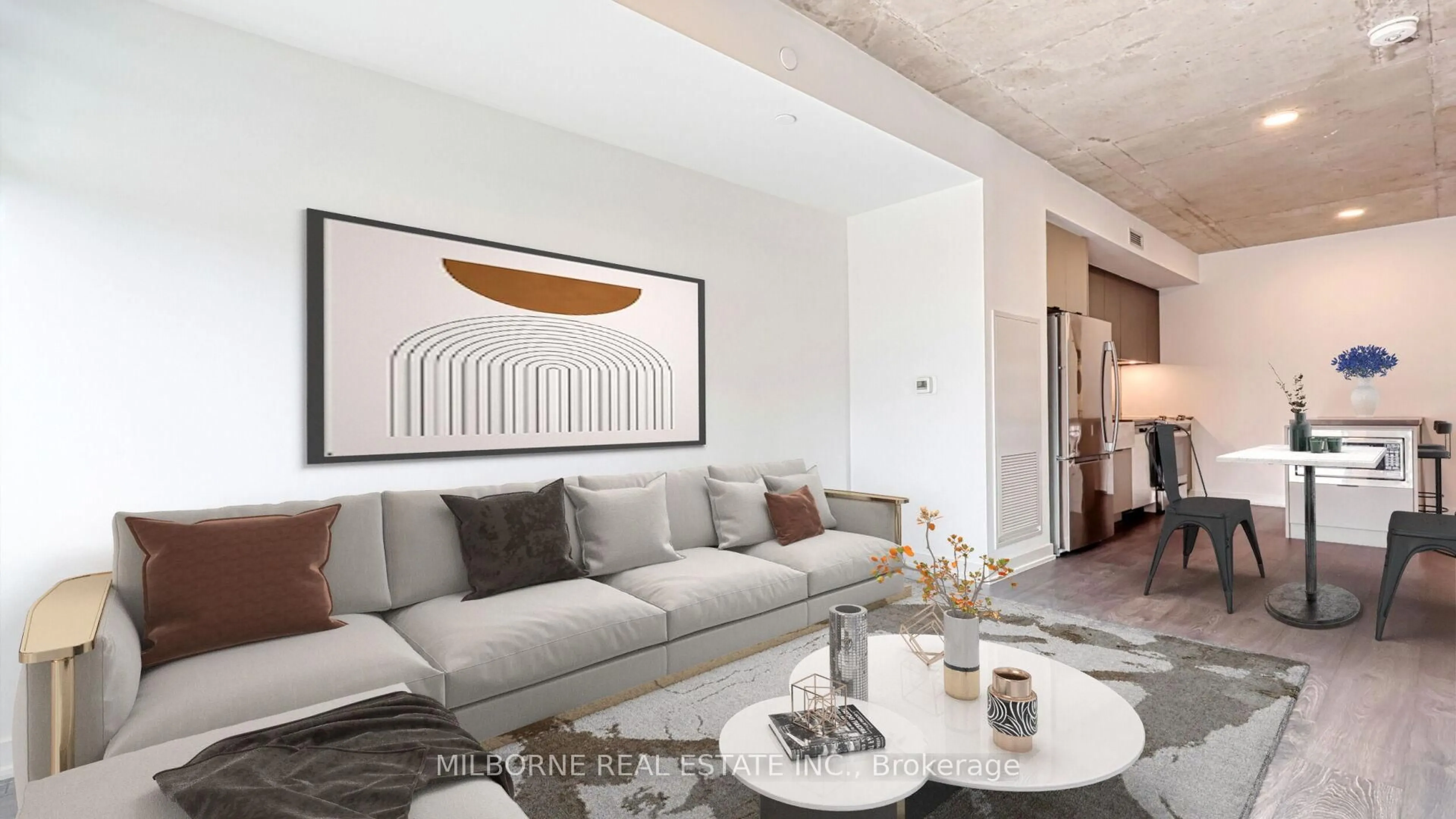 Living room with furniture, unknown for 57 Brock Ave #206, Toronto Ontario M3H 3N2