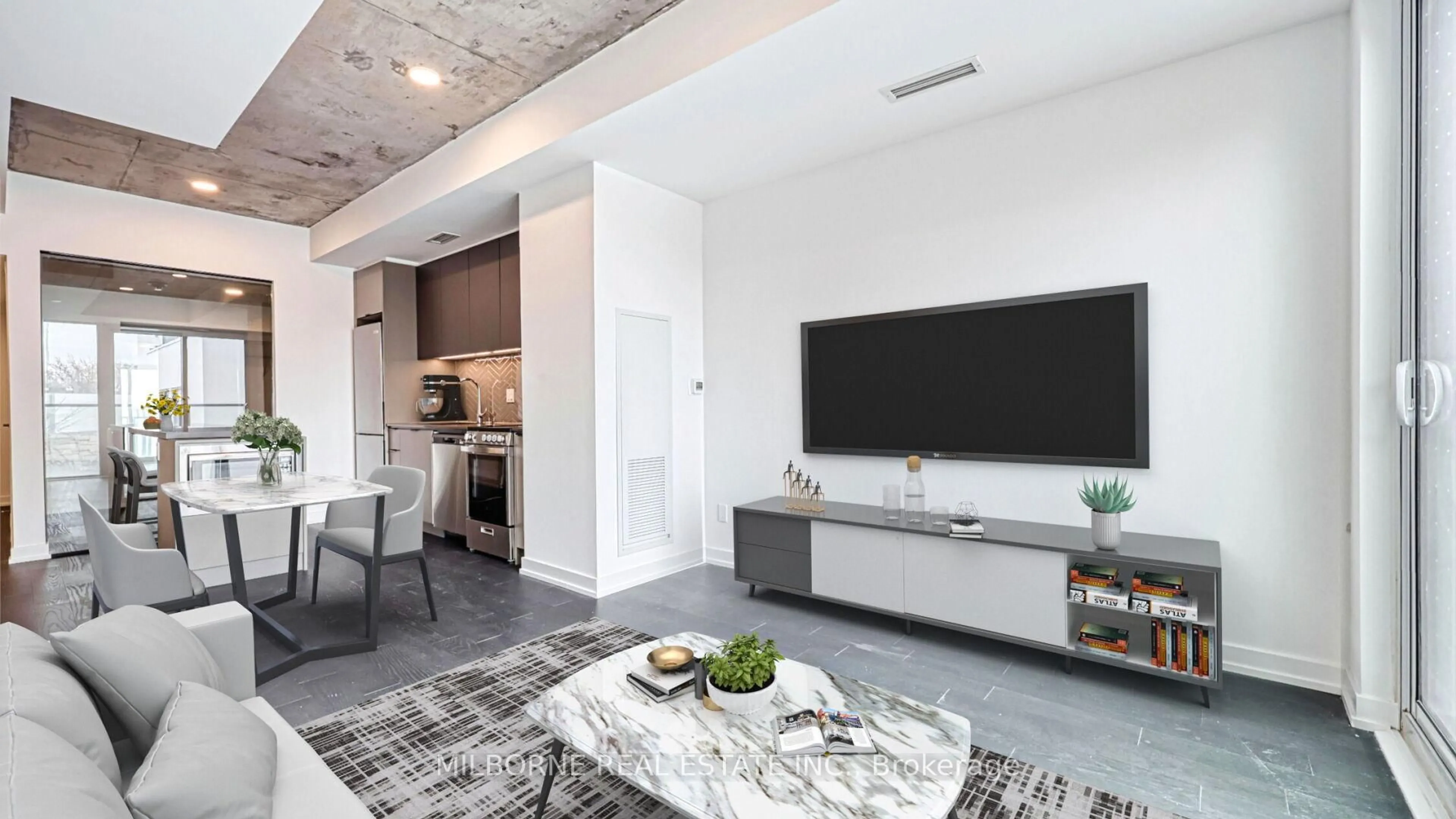 Home theater for 57 Brock Ave #210, Toronto Ontario M3H 3N2