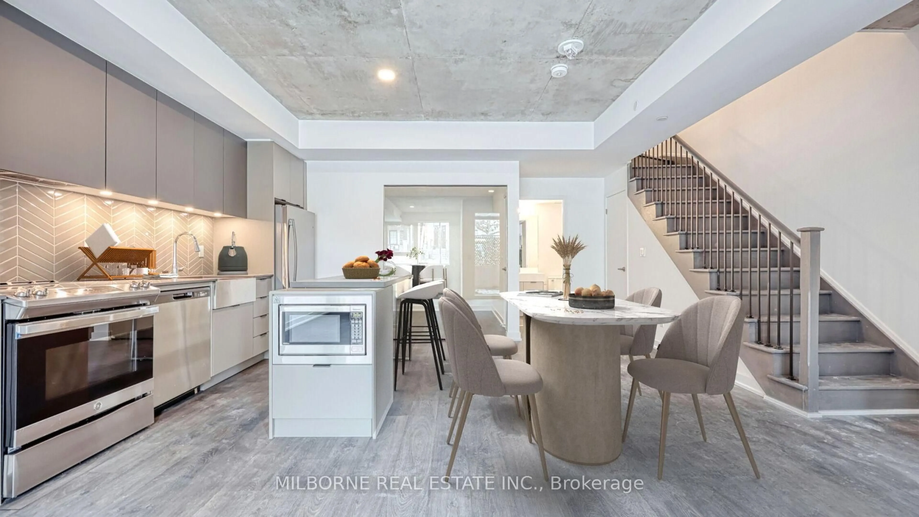Open concept kitchen, unknown for 57 Brock Ave #TH 103, Toronto Ontario M3H 3N2