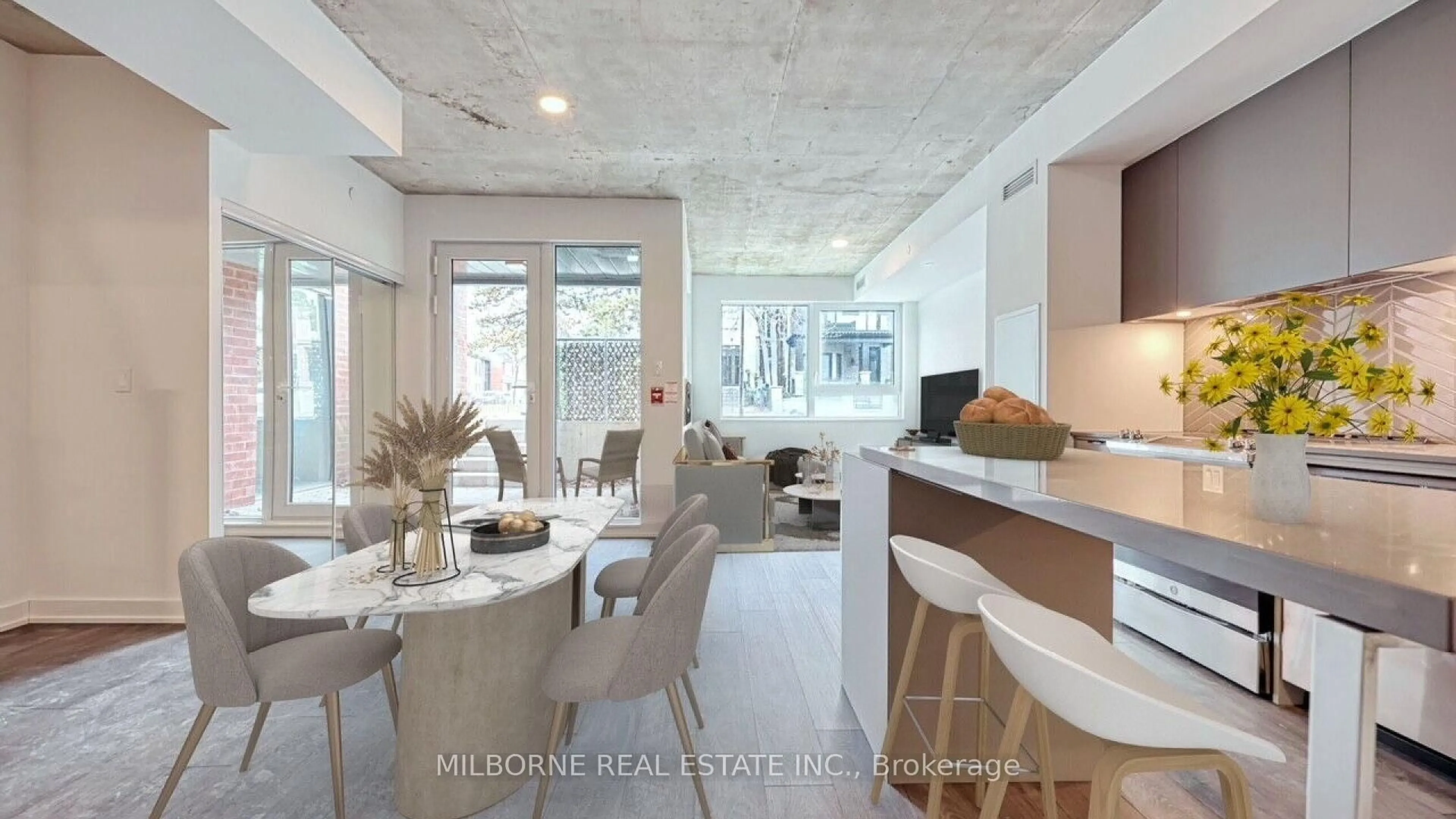 Open concept kitchen, unknown for 57 Brock Ave #TH 103, Toronto Ontario M3H 3N2