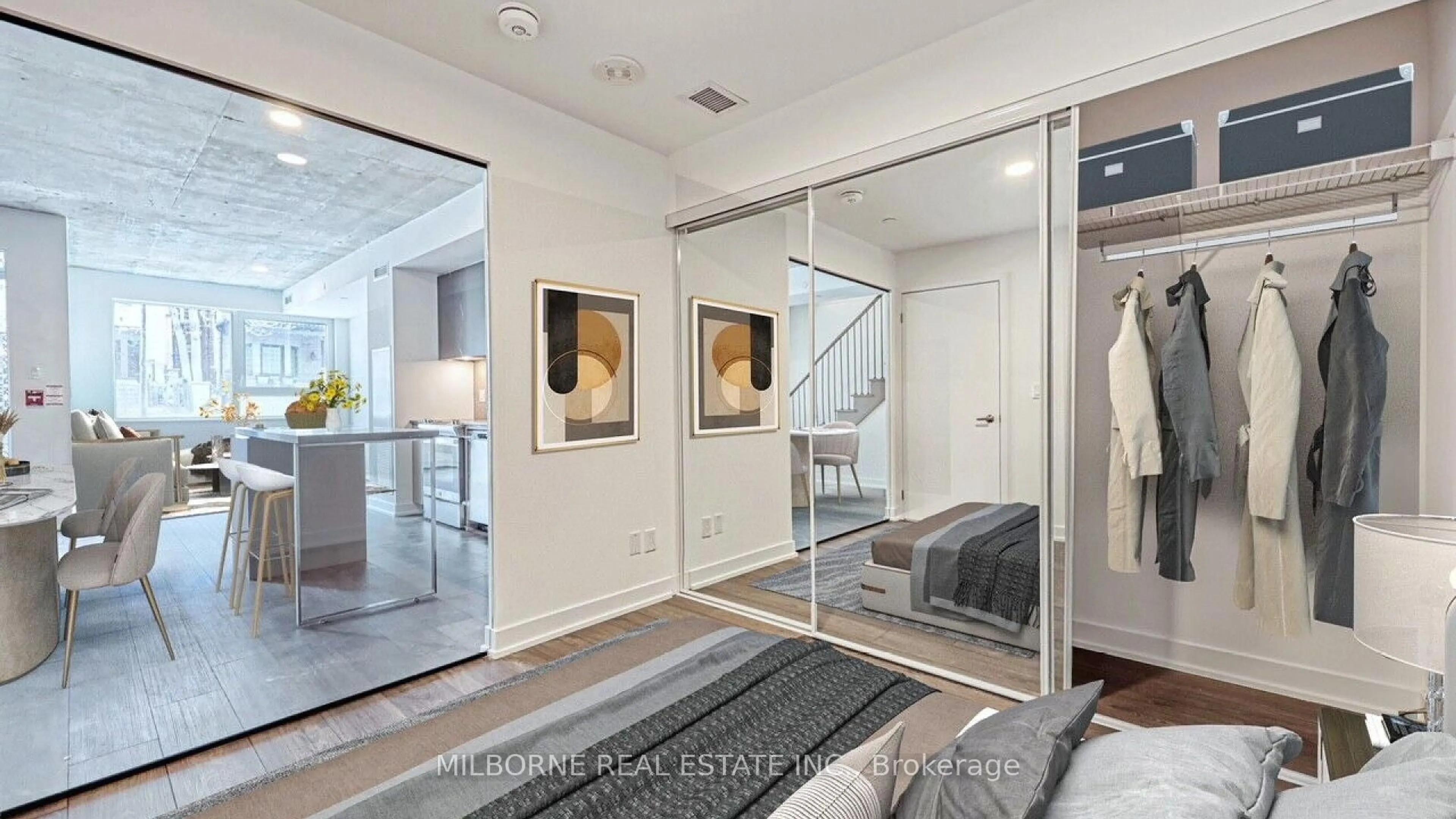 Indoor entryway for 57 Brock Ave #TH 103, Toronto Ontario M3H 3N2