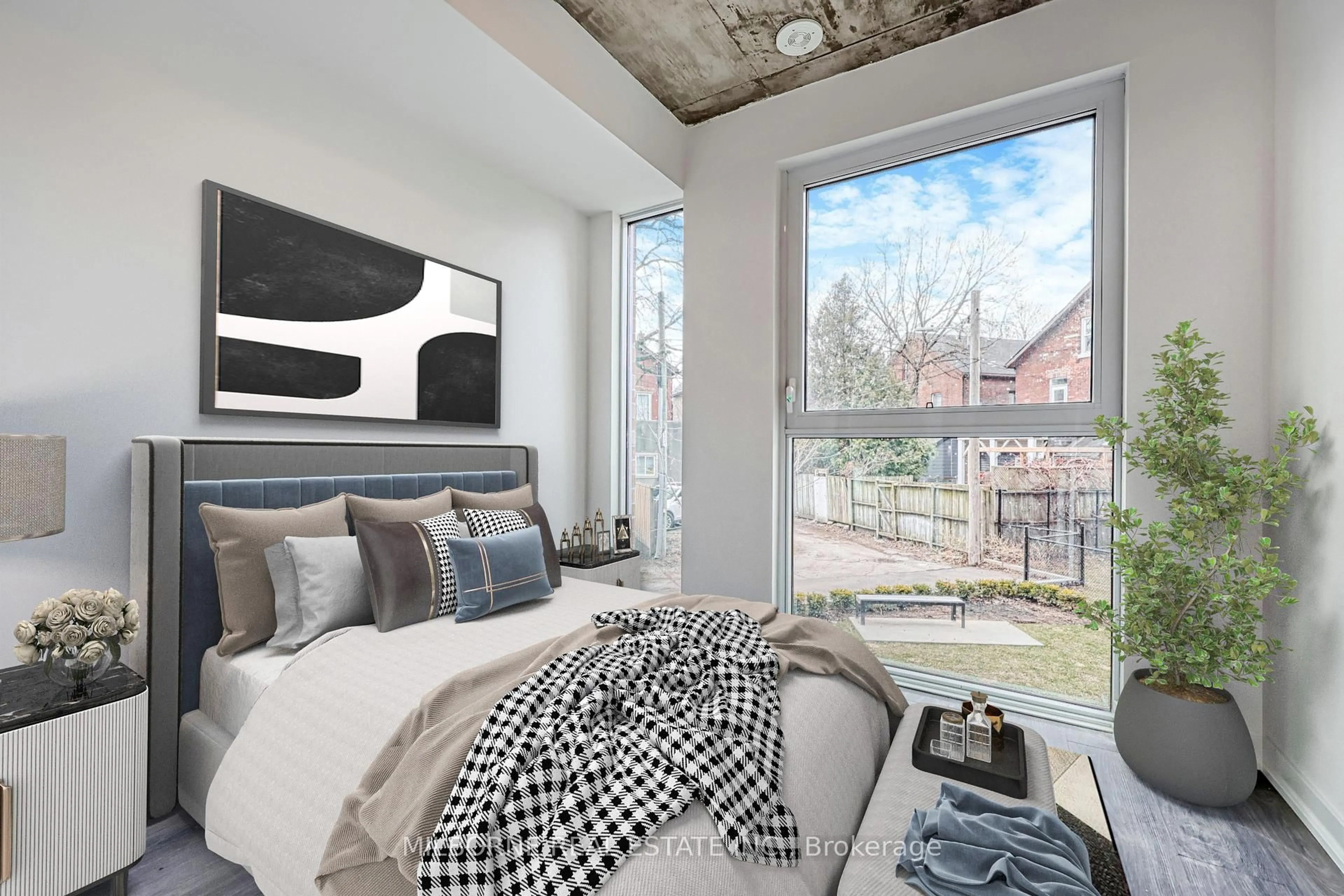 Bedroom with bed, unknown for 57 Brock Ave #107, Toronto Ontario M3H 3N2