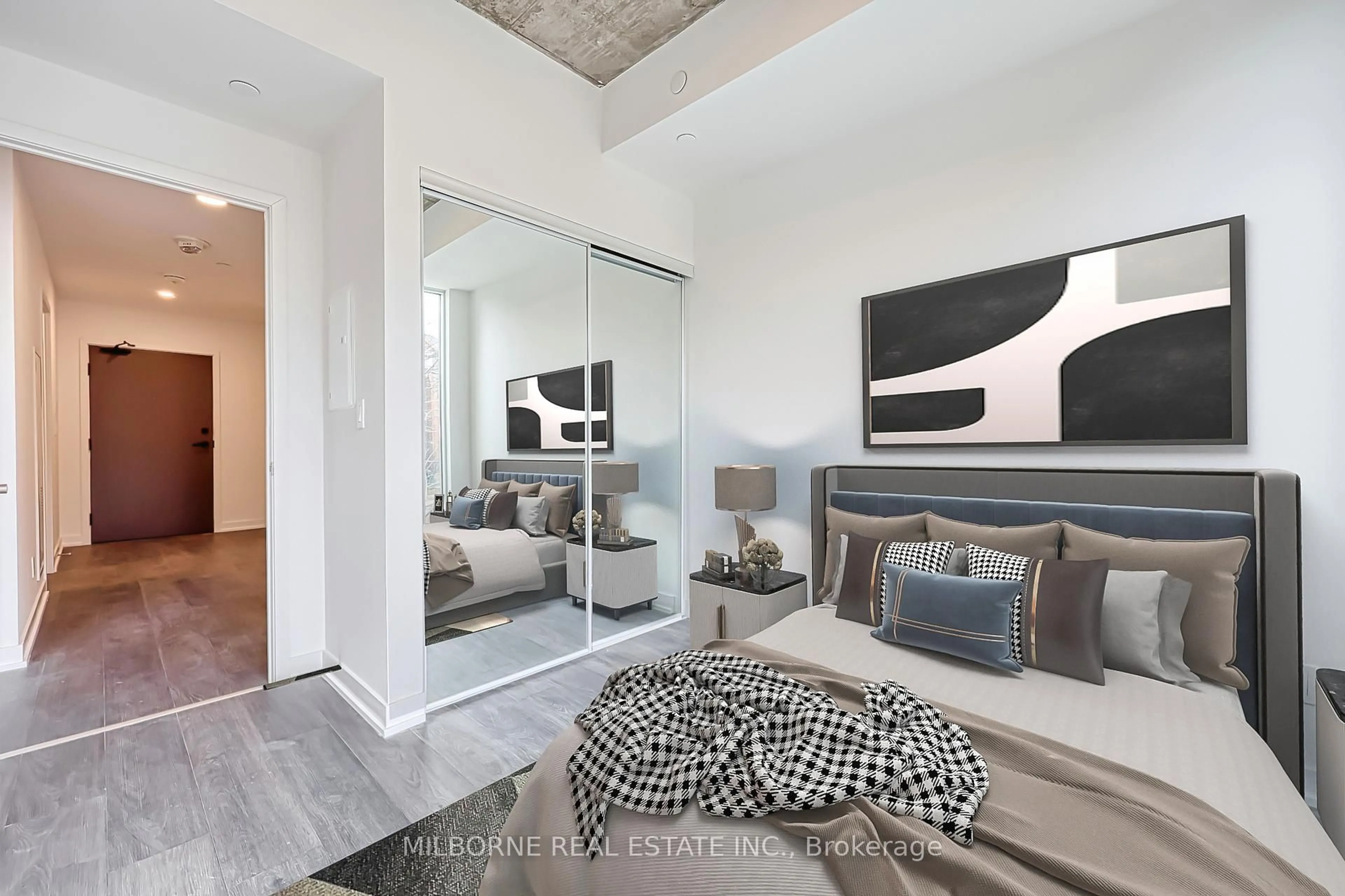 Living room with furniture, unknown for 57 Brock Ave #107, Toronto Ontario M3H 3N2