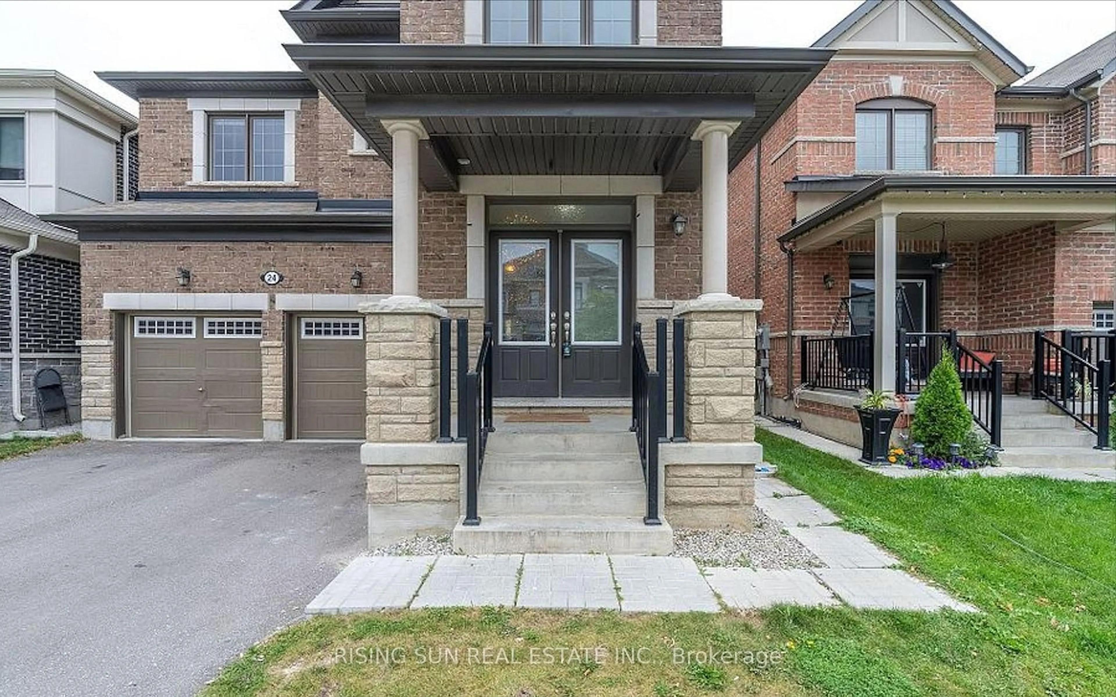 Home with brick exterior material, street for 24 Herrick Dr, Brampton Ontario L7A 5G2