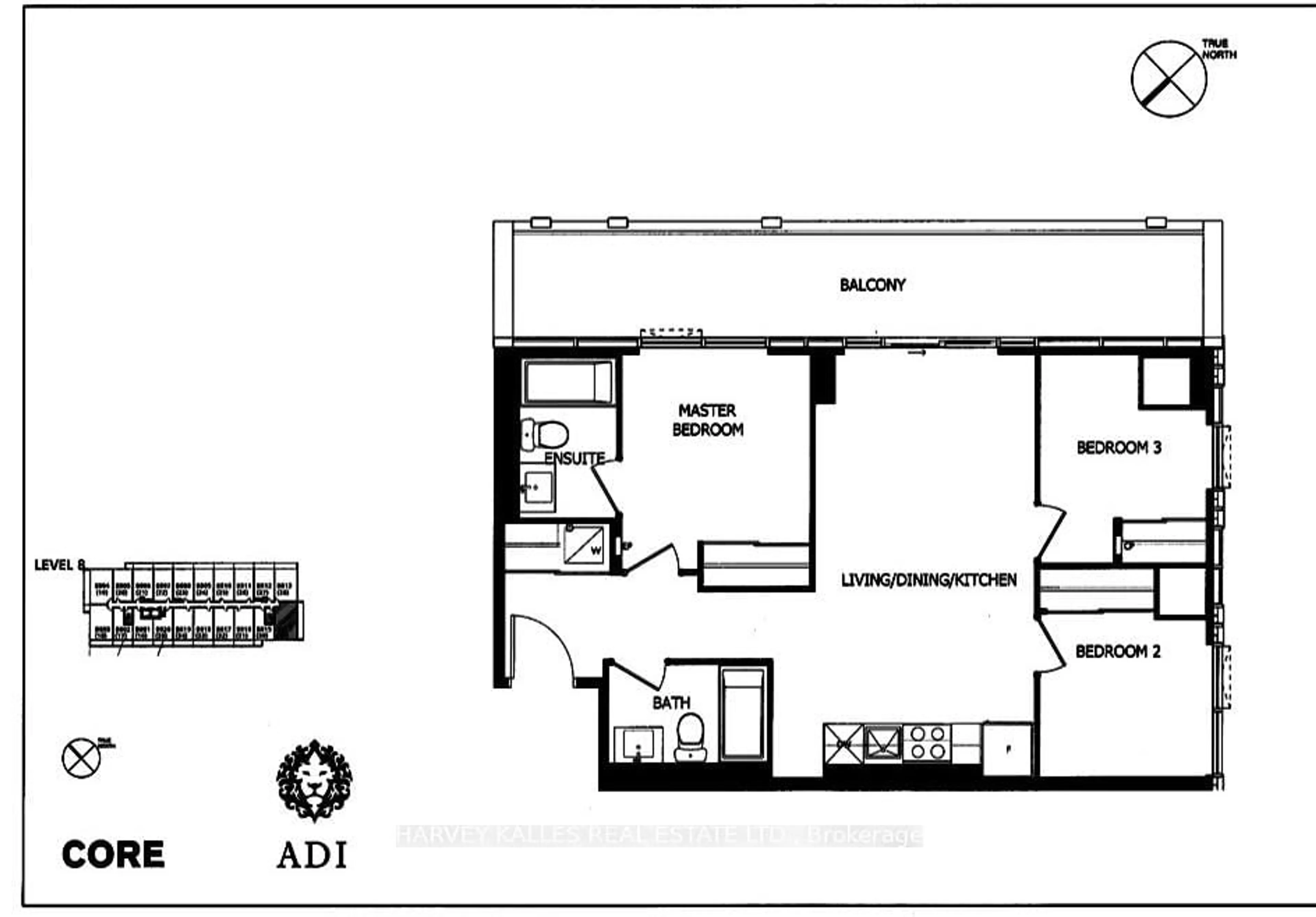 Floor plan for 3200 Dakota Common #B814, Burlington Ontario L7M 2A7