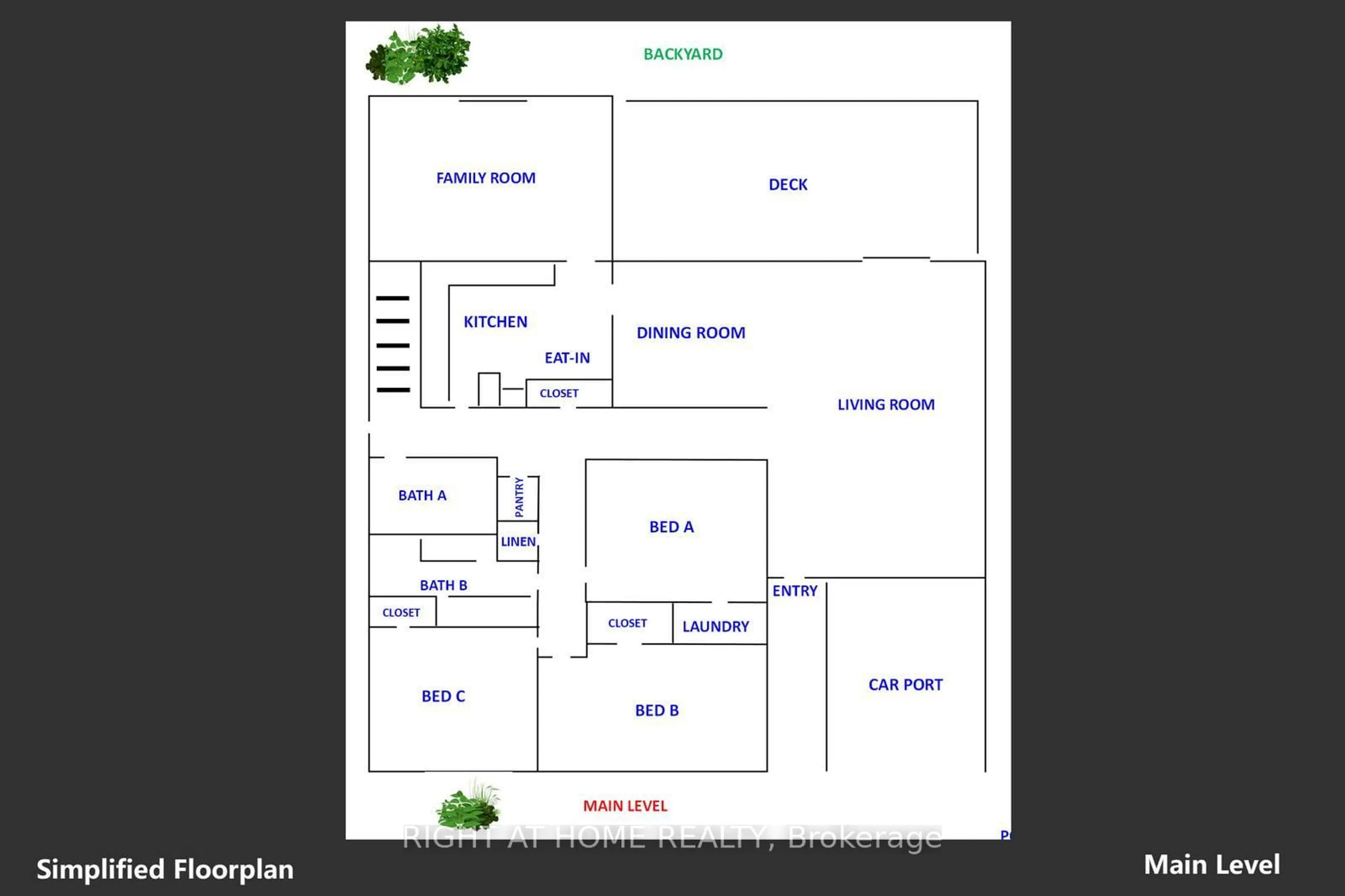 Floor plan for 4 Allendale Rd, Brampton Ontario L6W 2Y6