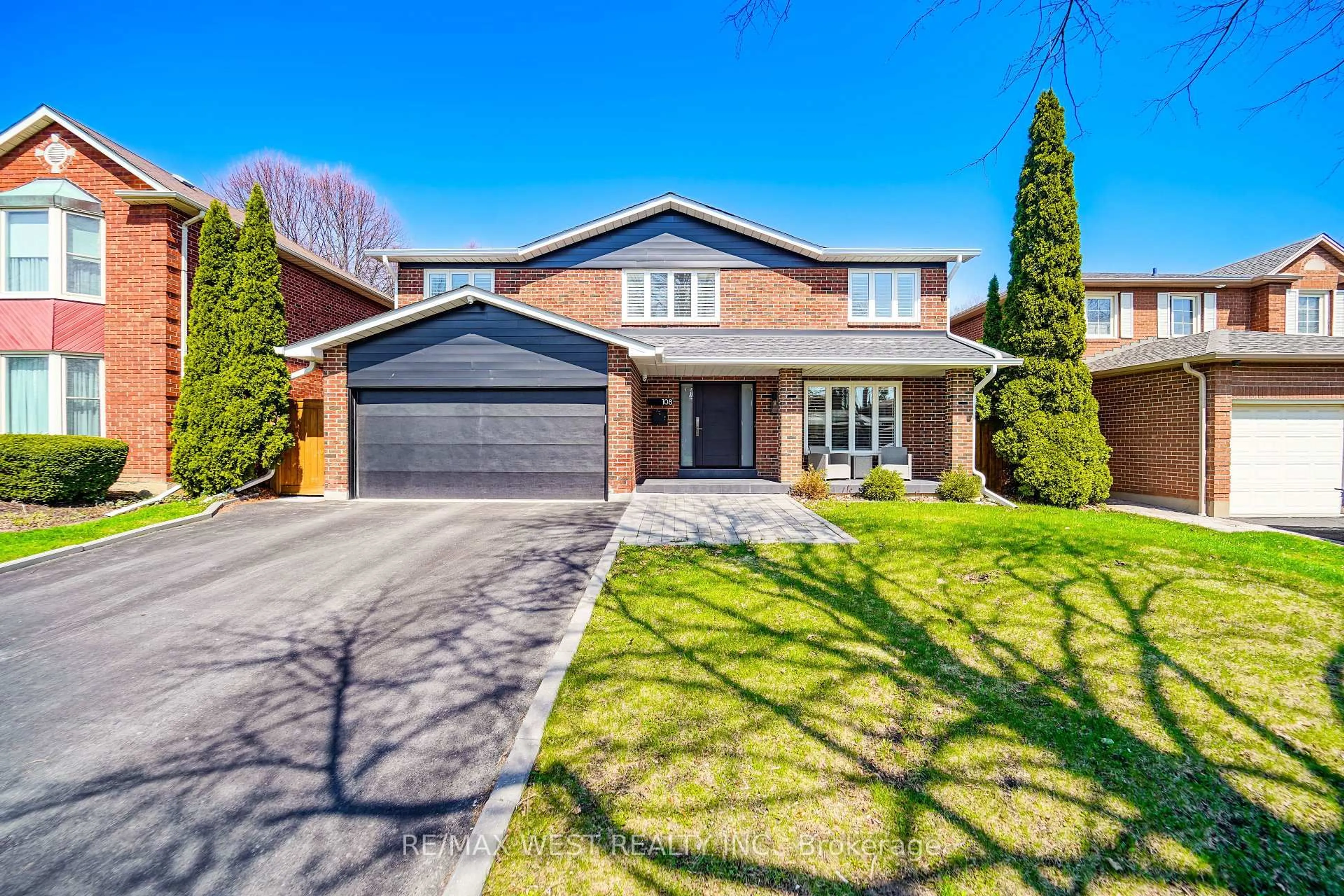 Home with brick exterior material, street for 108 Poplar Heights Dr, Toronto Ontario M9A 4Z4