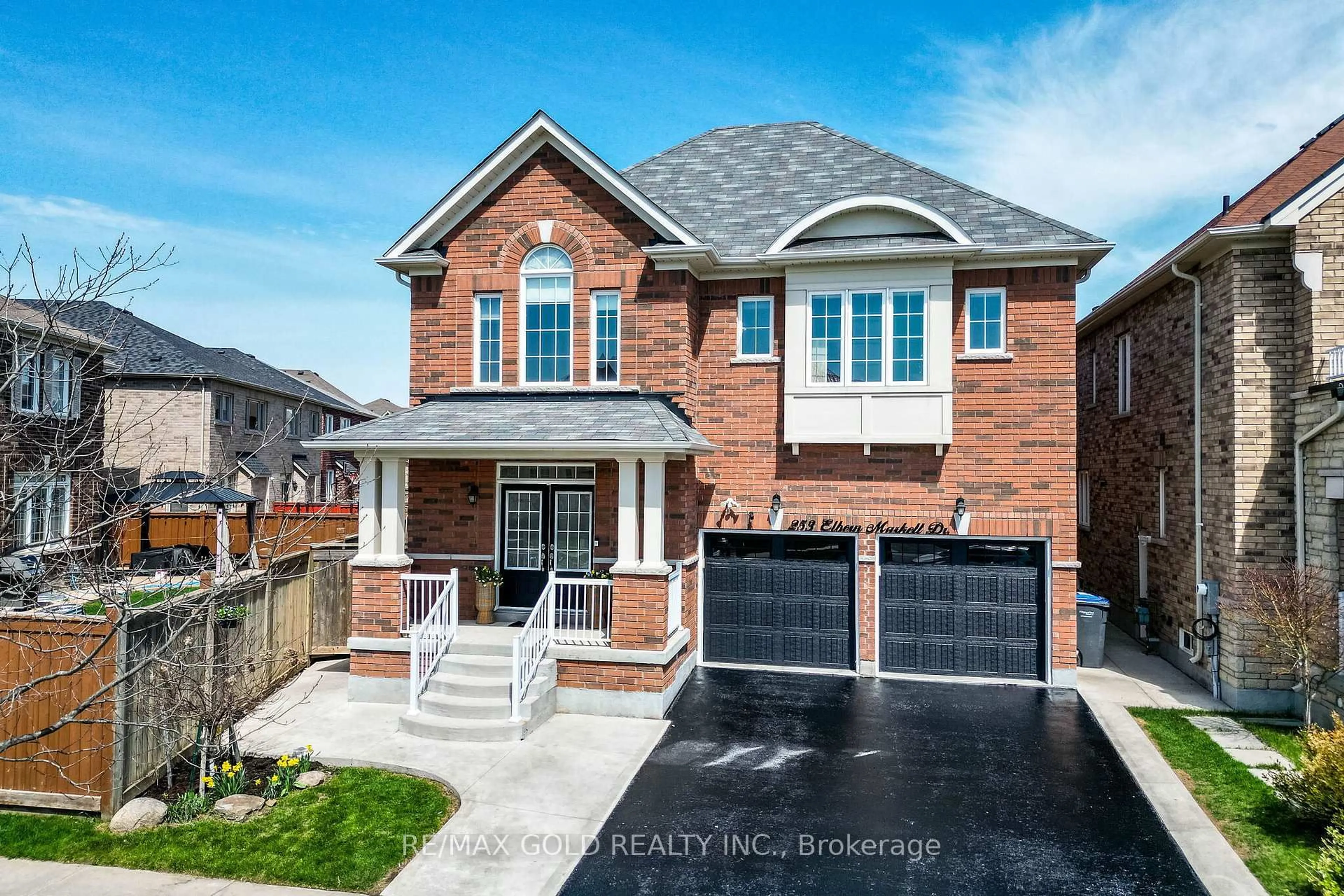 Home with brick exterior material, street for 253 Elbern Markell Dr, Brampton Ontario L6X 3C3