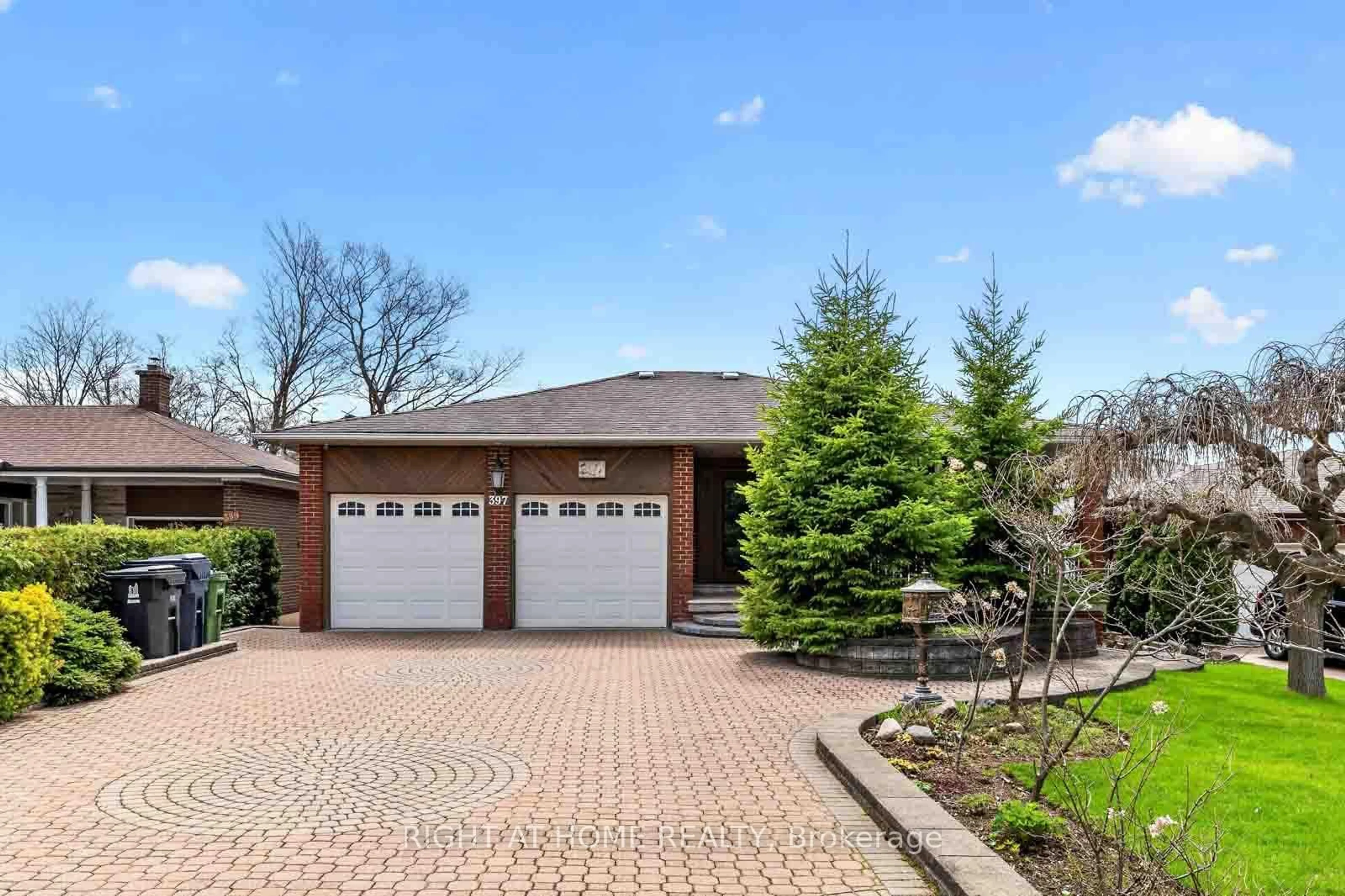Home with brick exterior material, street for 397 Maple Leaf Dr, Toronto Ontario M6L 1P4