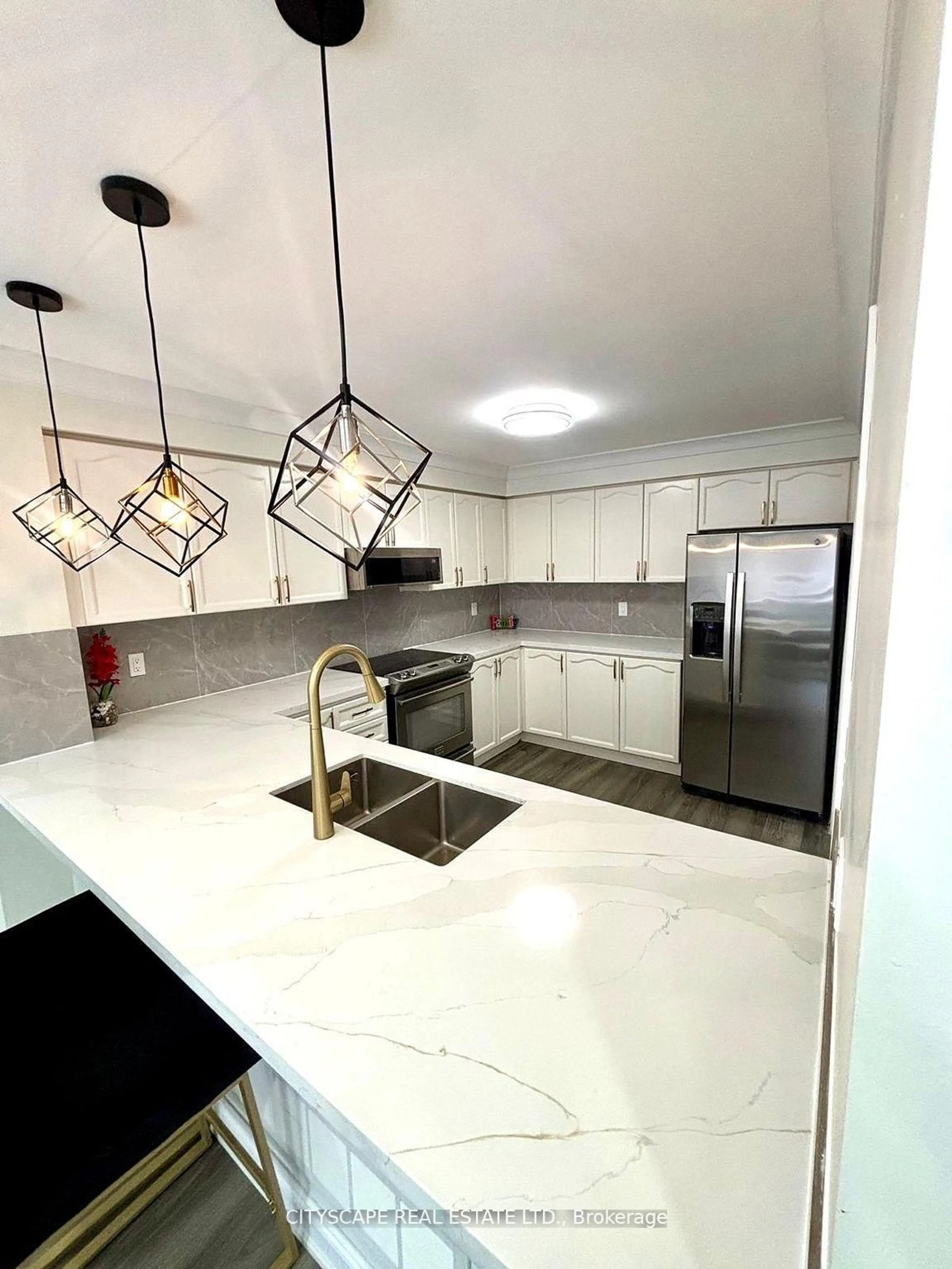 Contemporary kitchen, ceramic/tile floor for 3974 Stardust Dr, Mississauga Ontario L5M 8A5