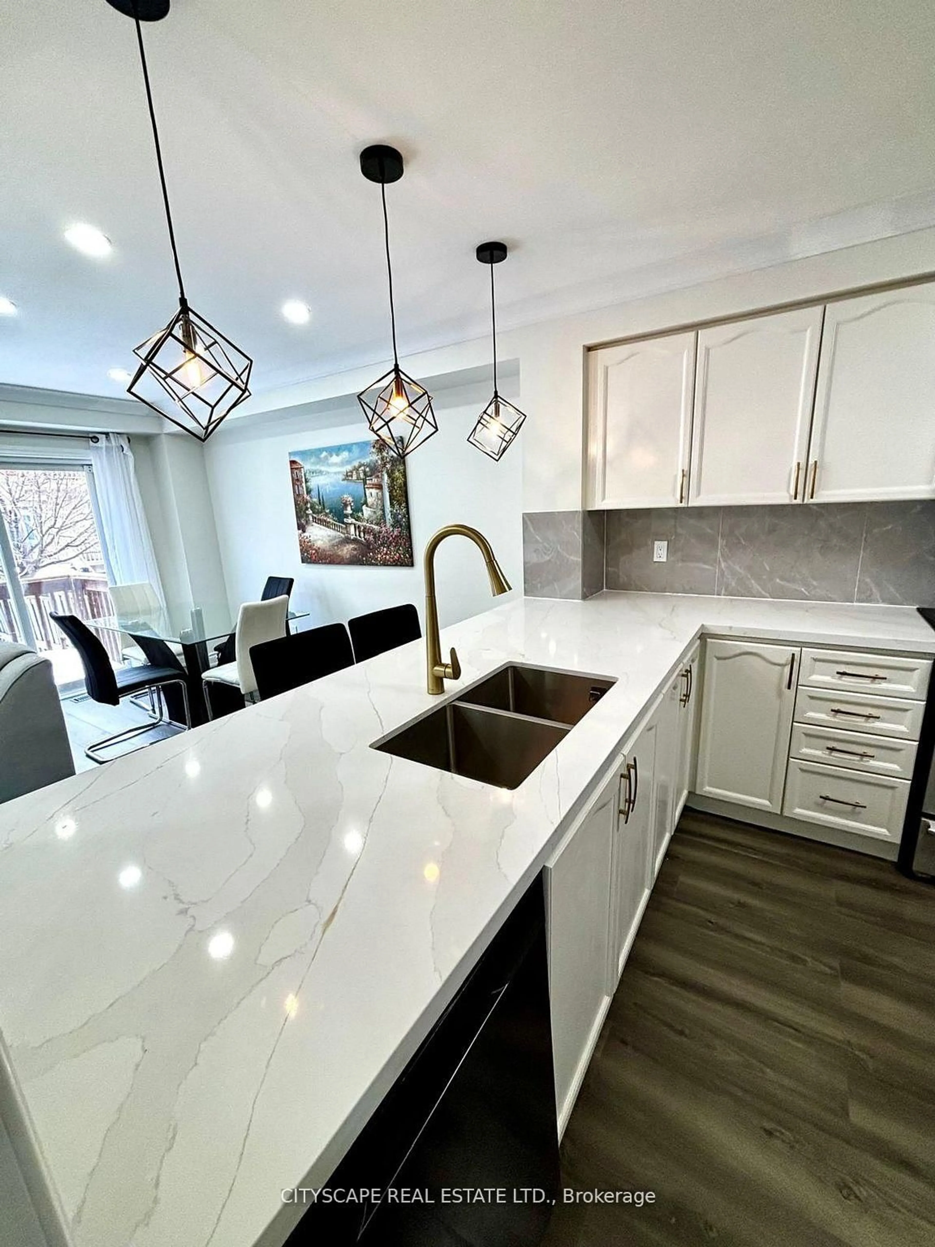 Contemporary kitchen, ceramic/tile floor for 3974 Stardust Dr, Mississauga Ontario L5M 8A5