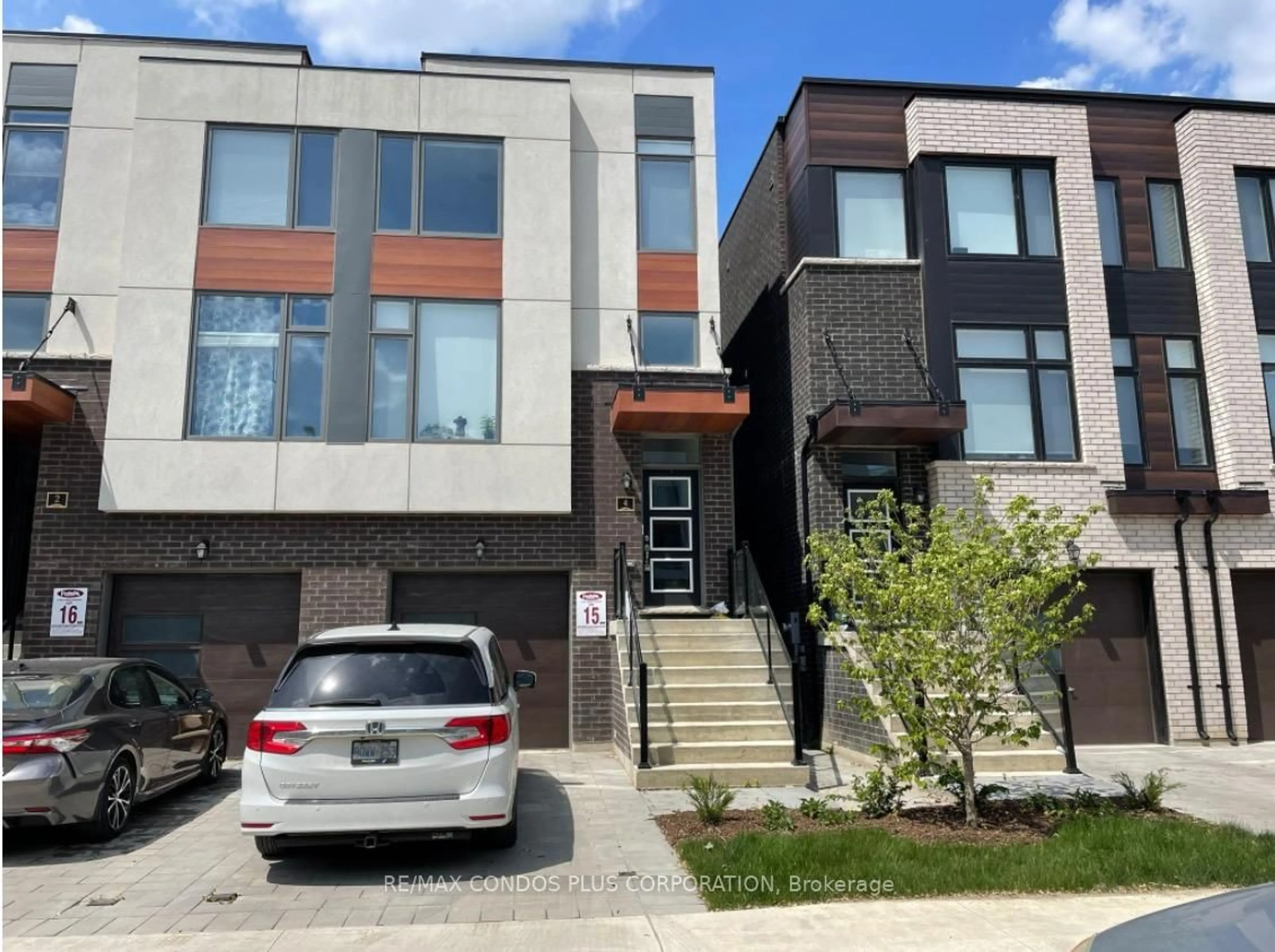 Home with brick exterior material, street for 4 Wild Rose Gdns, Toronto Ontario M6L 0A5