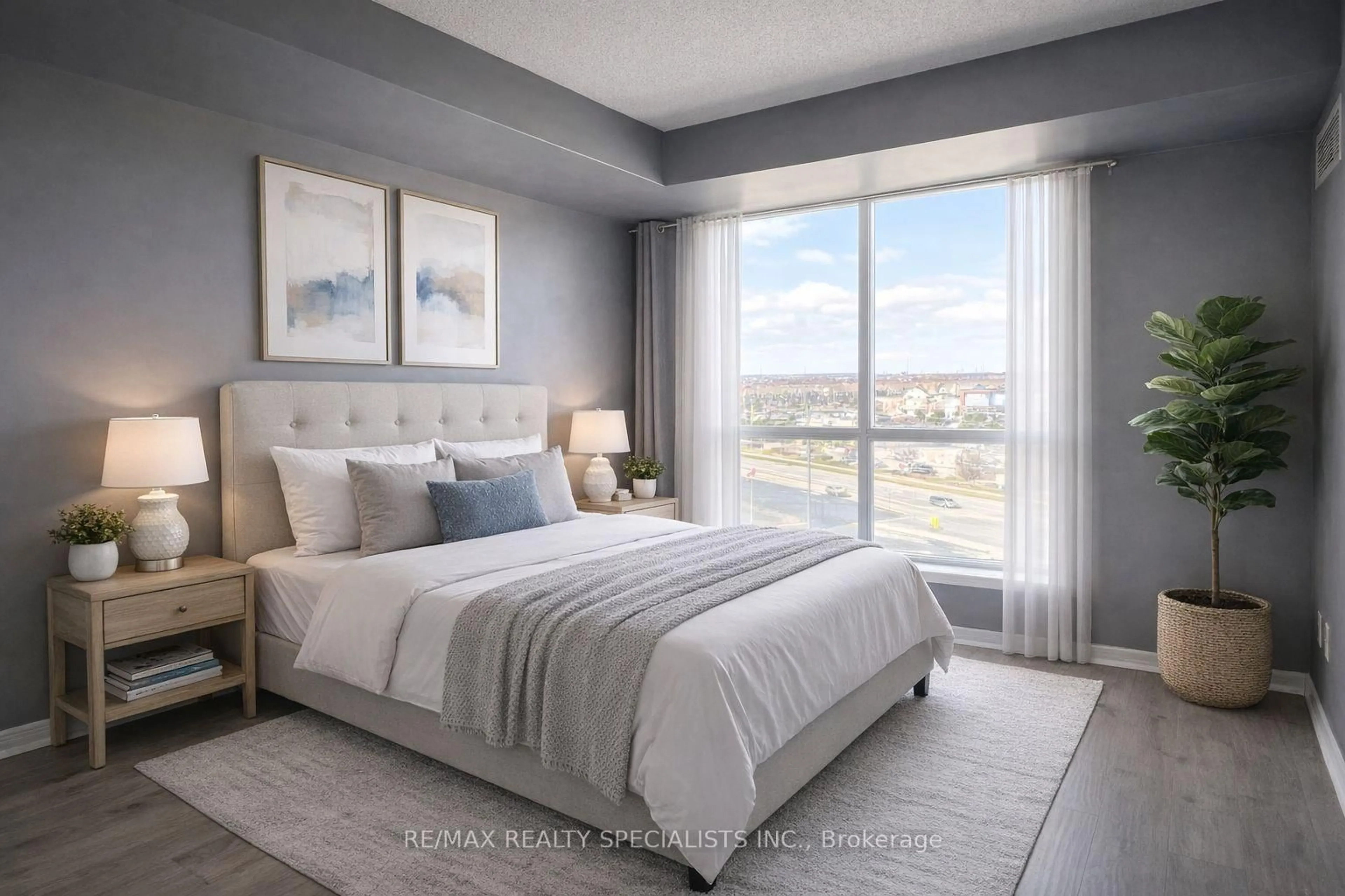 Bedroom with bed, unknown for 4879 Kimbermount Ave #810, Mississauga Ontario L5M 7R8