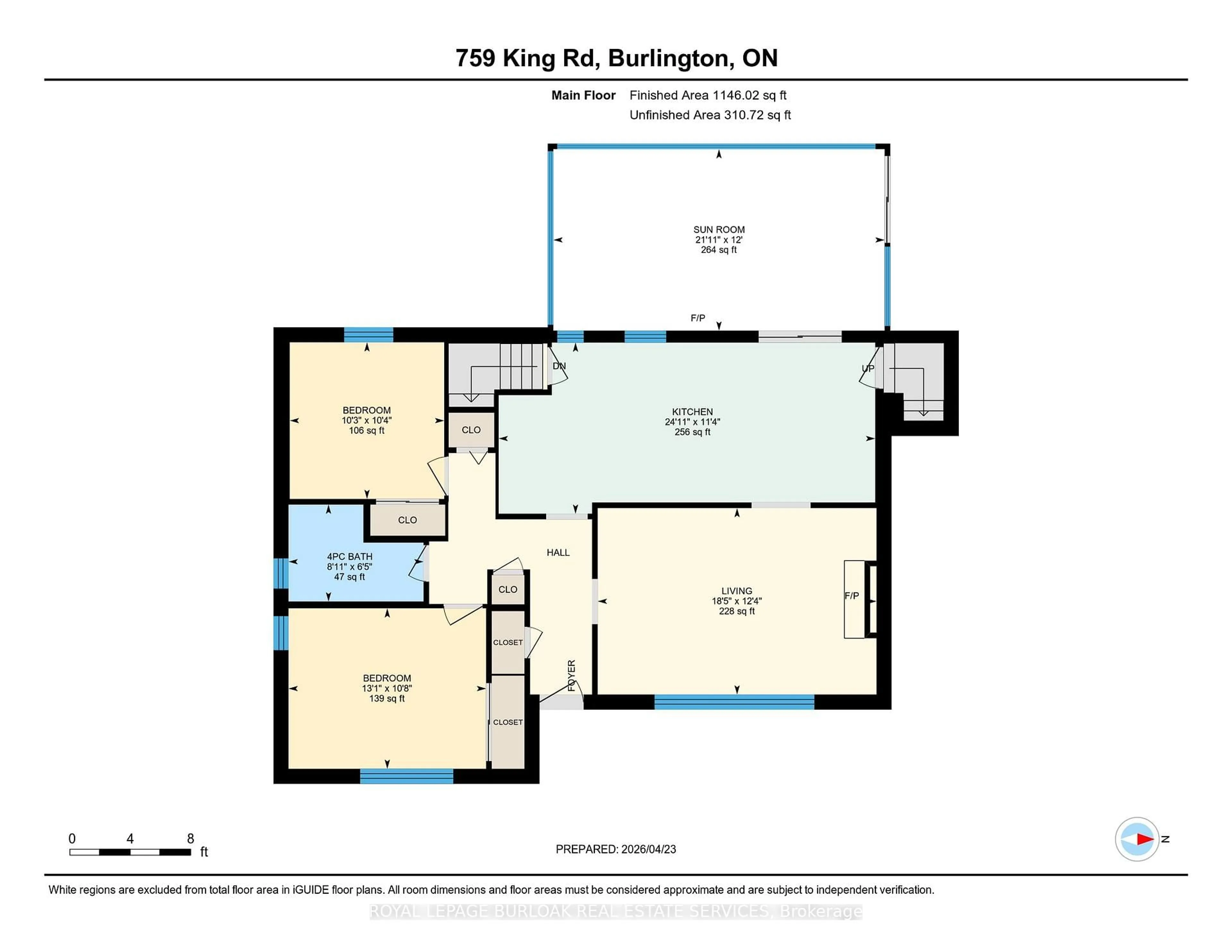 Floor plan for 759 King Rd, Burlington Ontario L7T 3K7