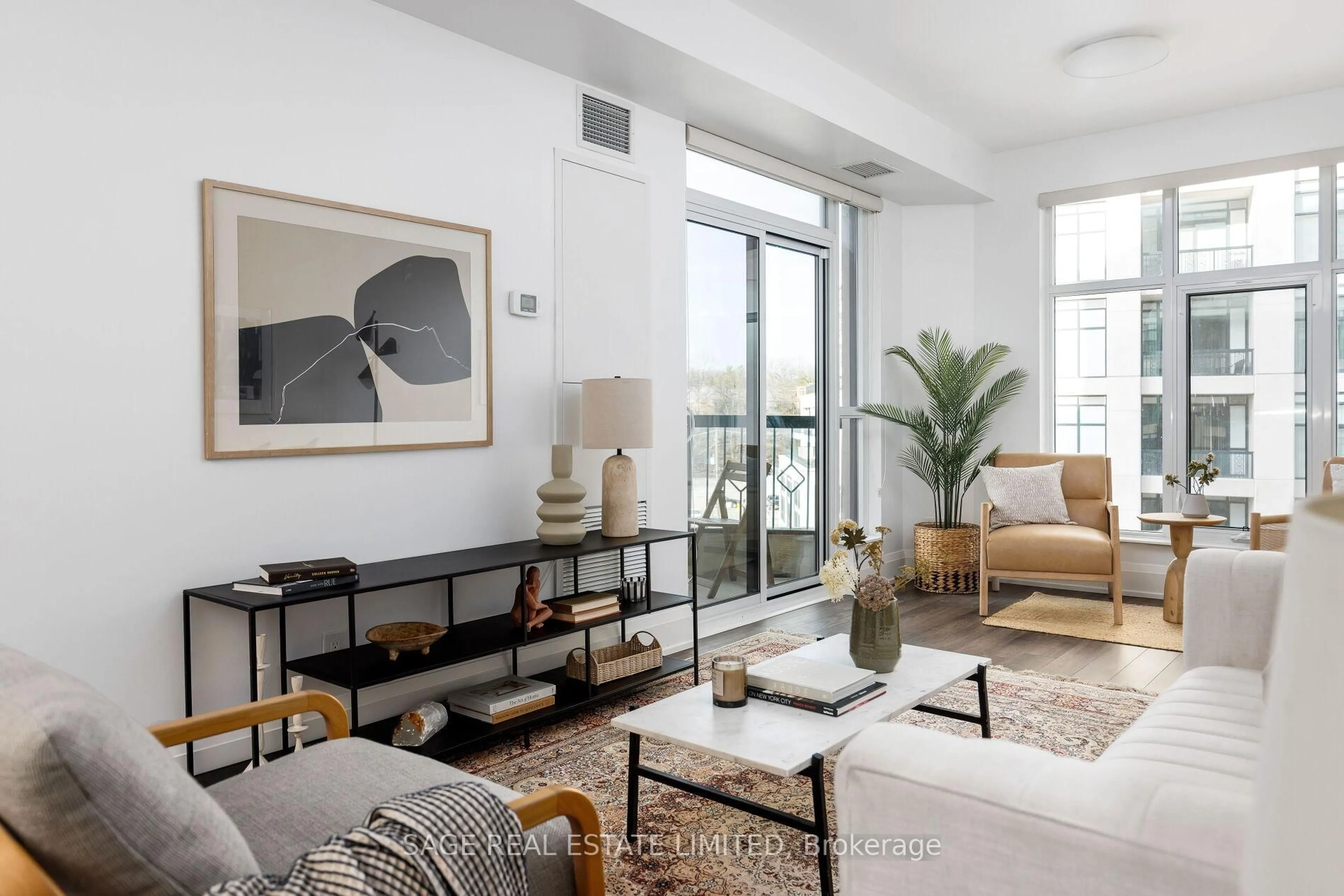 Living room with furniture, unknown for 2 Old Mill Dr #504, Toronto Ontario M6S 0A2